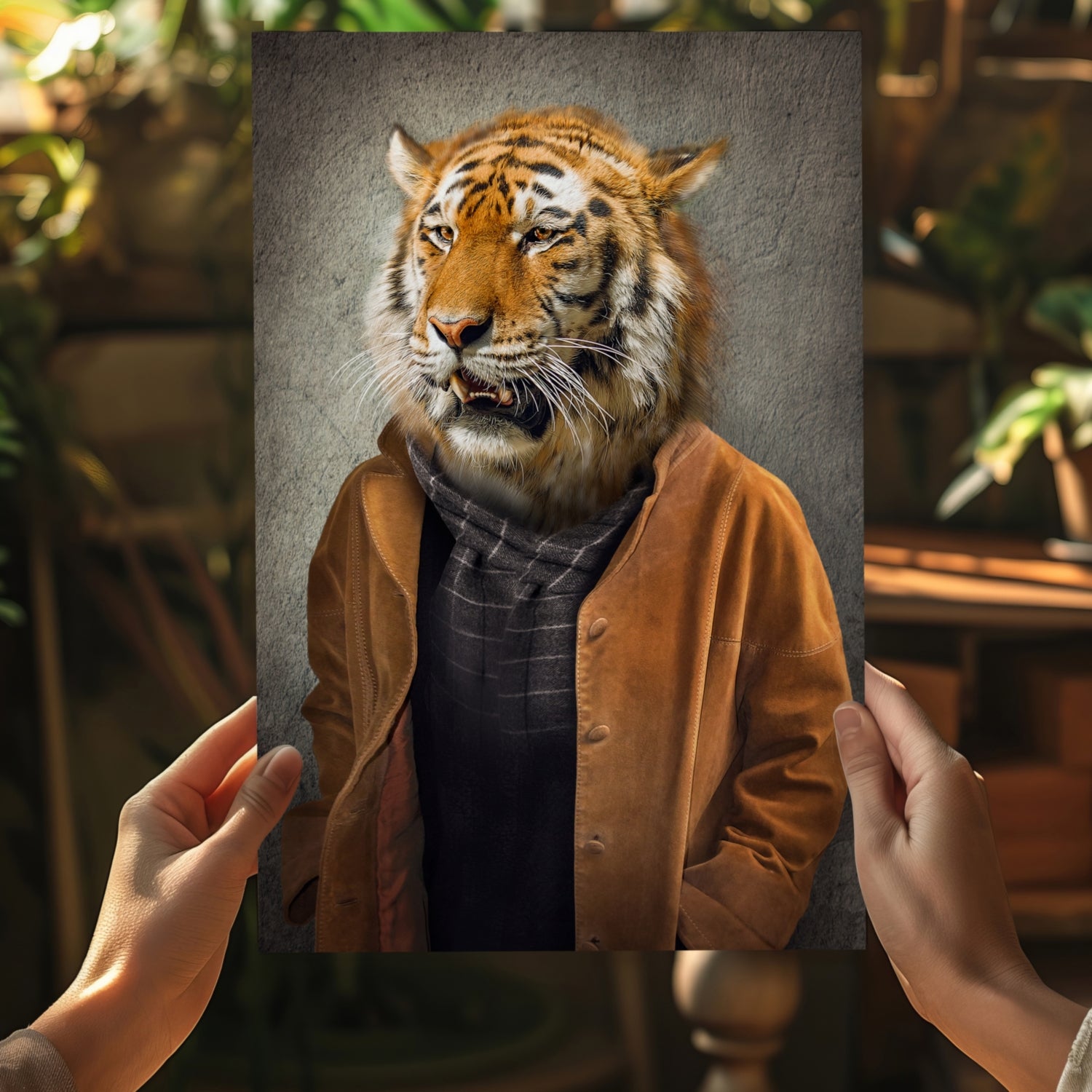 Tiger Aluminum Print.