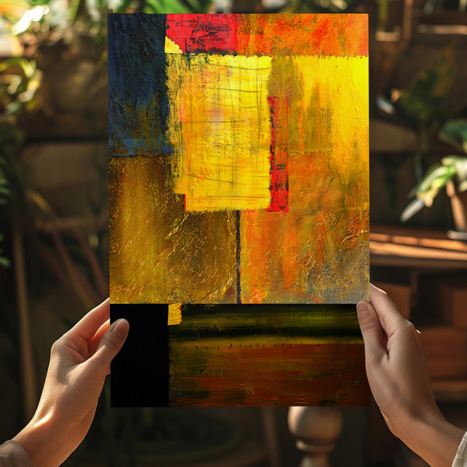 Abstract Aluminum Print.