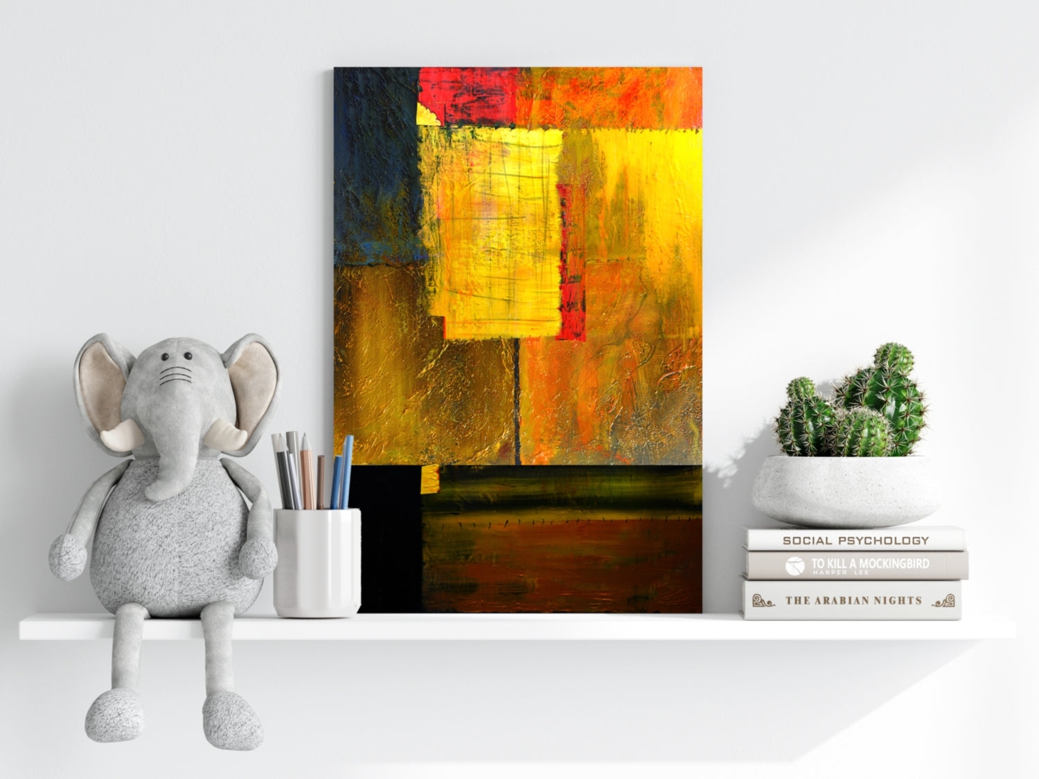 Abstract Aluminum Print.