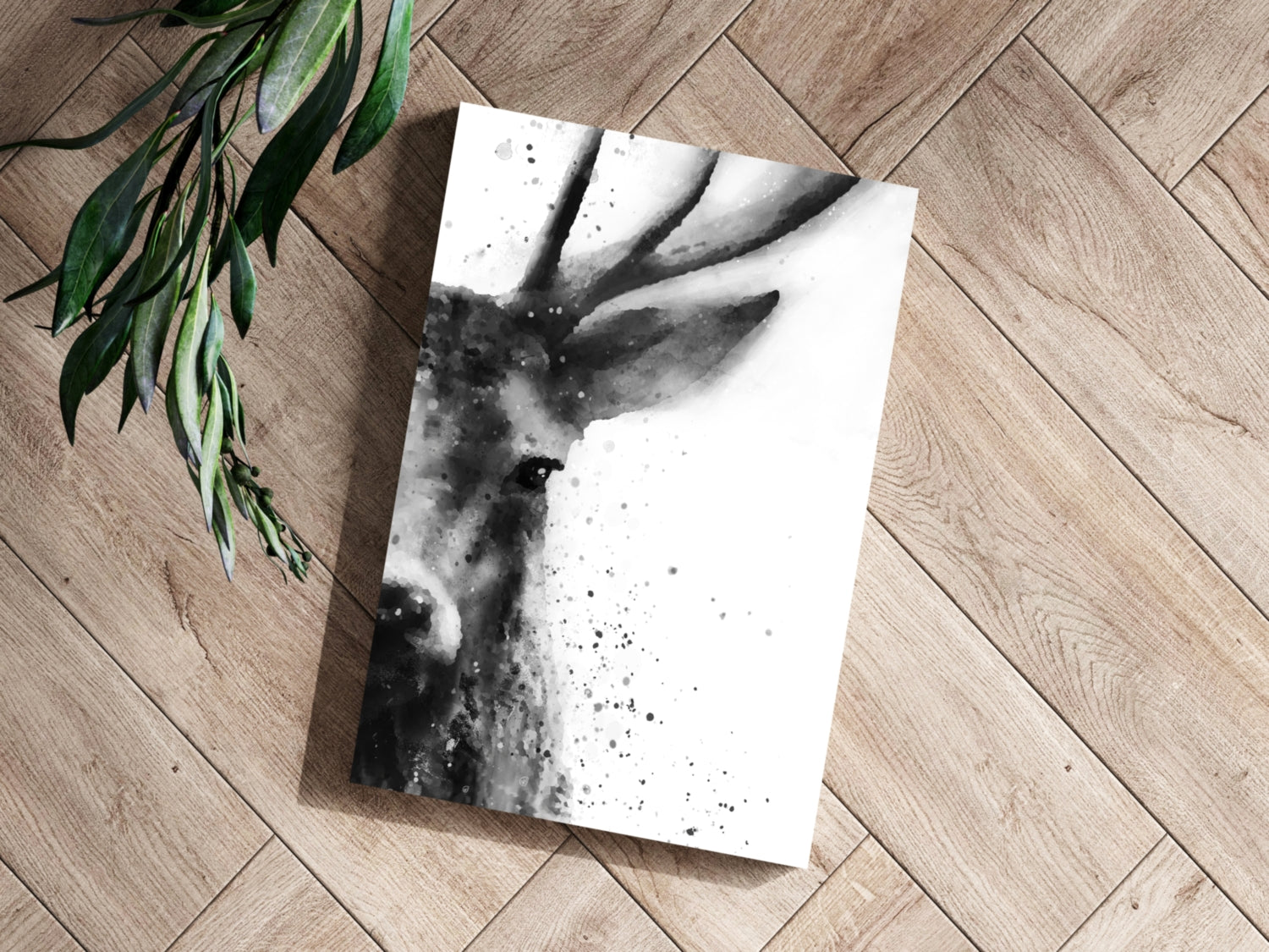 Deer Aluminum Print.