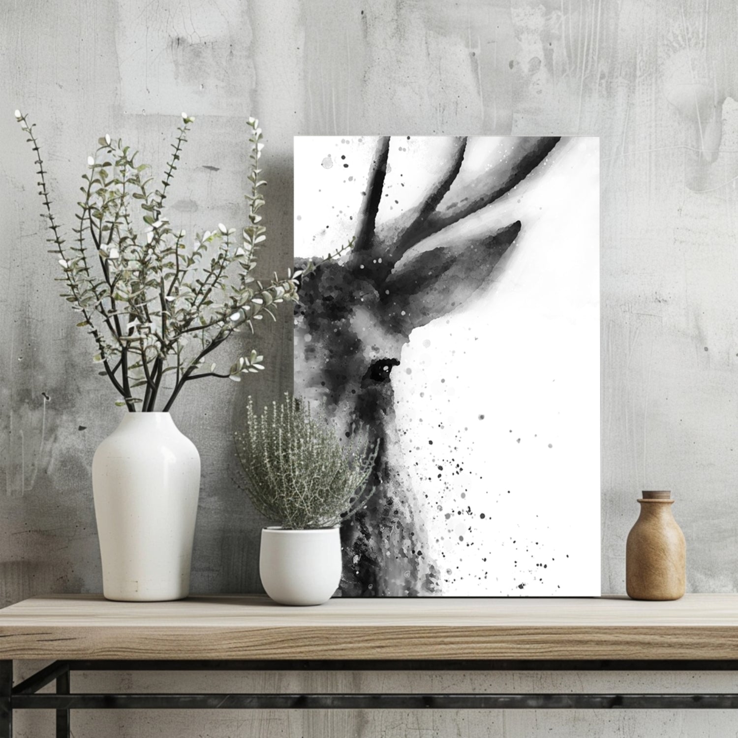Deer Aluminum Print.