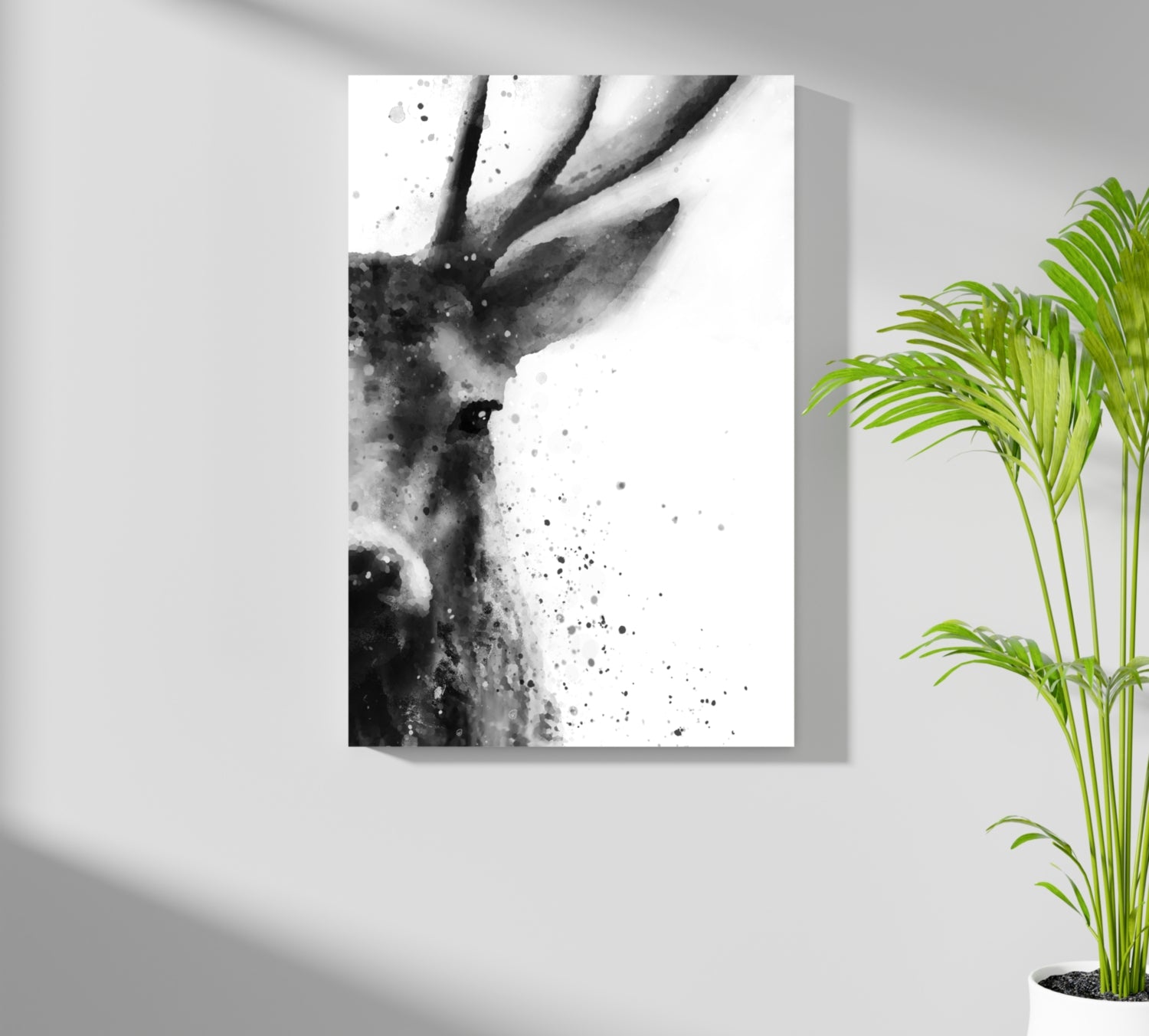 Deer Aluminum Print.