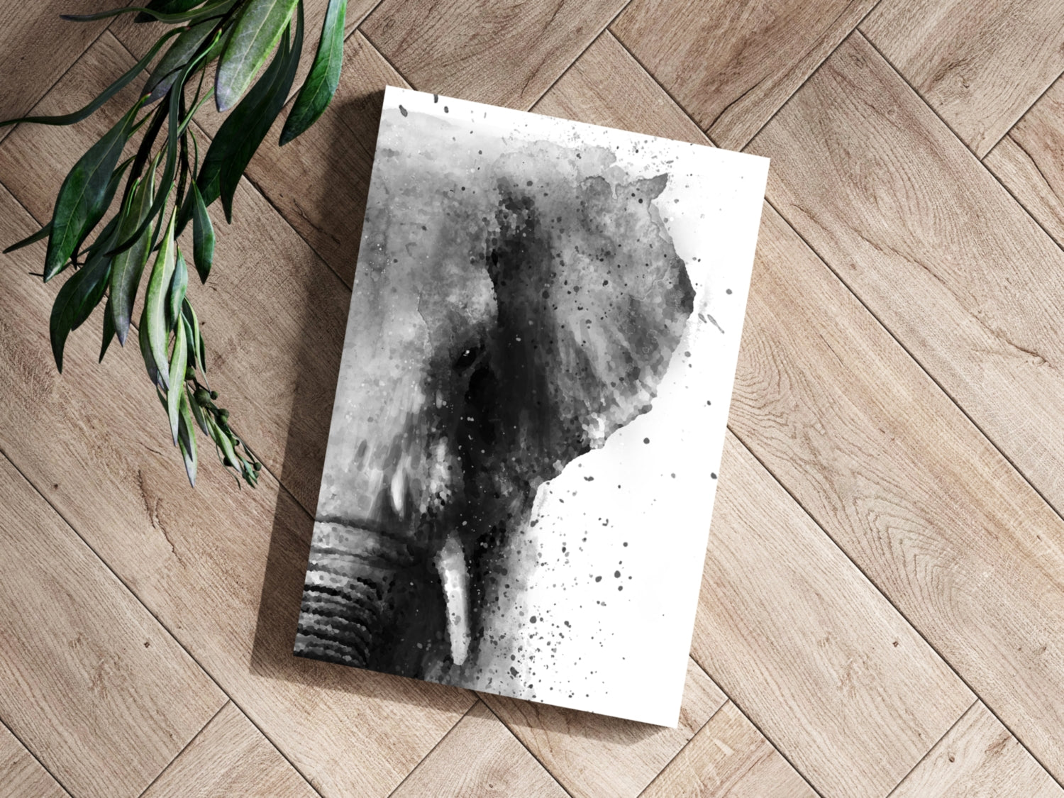 Elephant Aluminum Print.