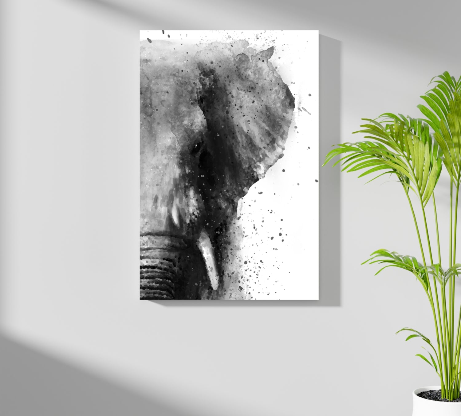 Elephant Aluminum Print.