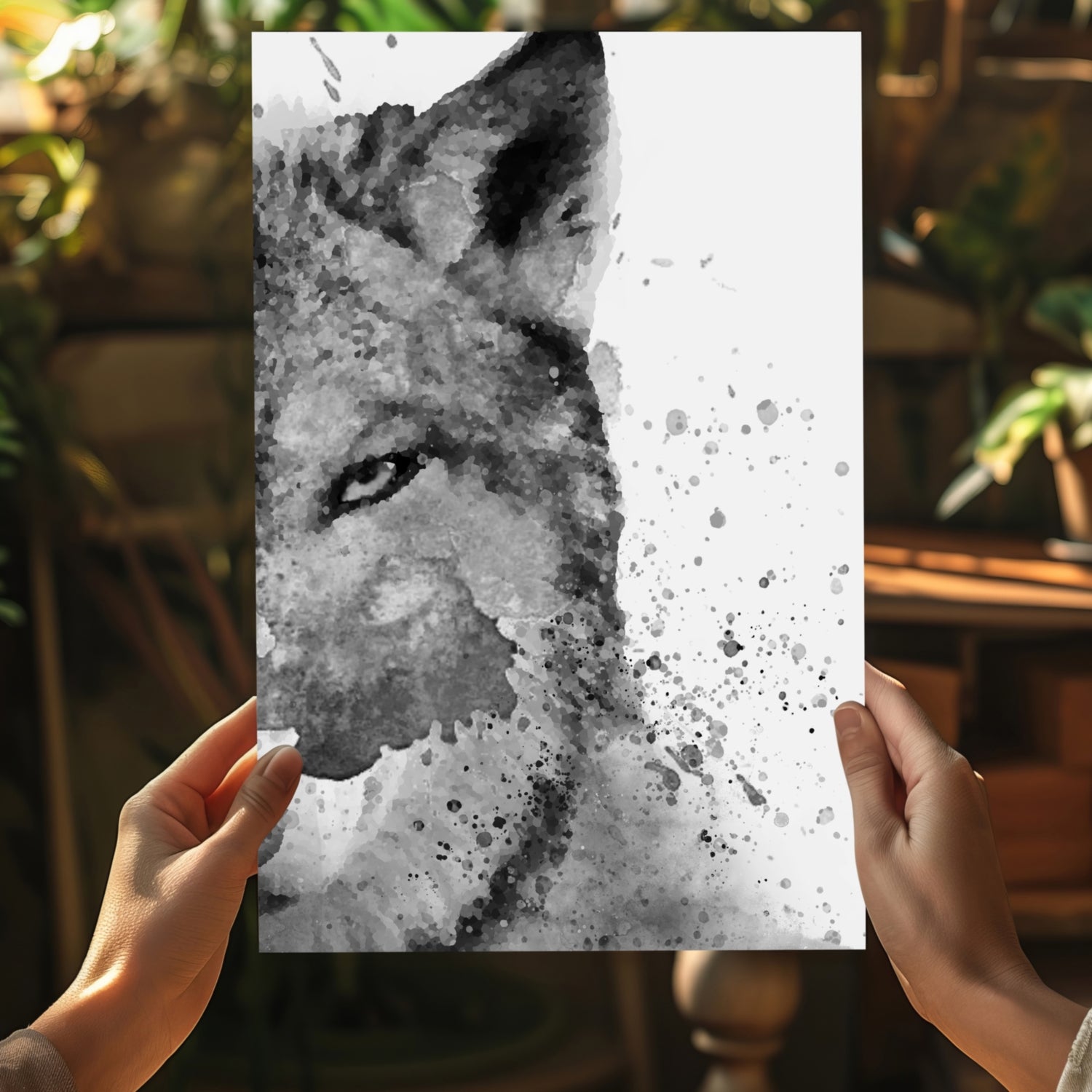 Wolf Aluminum Print.