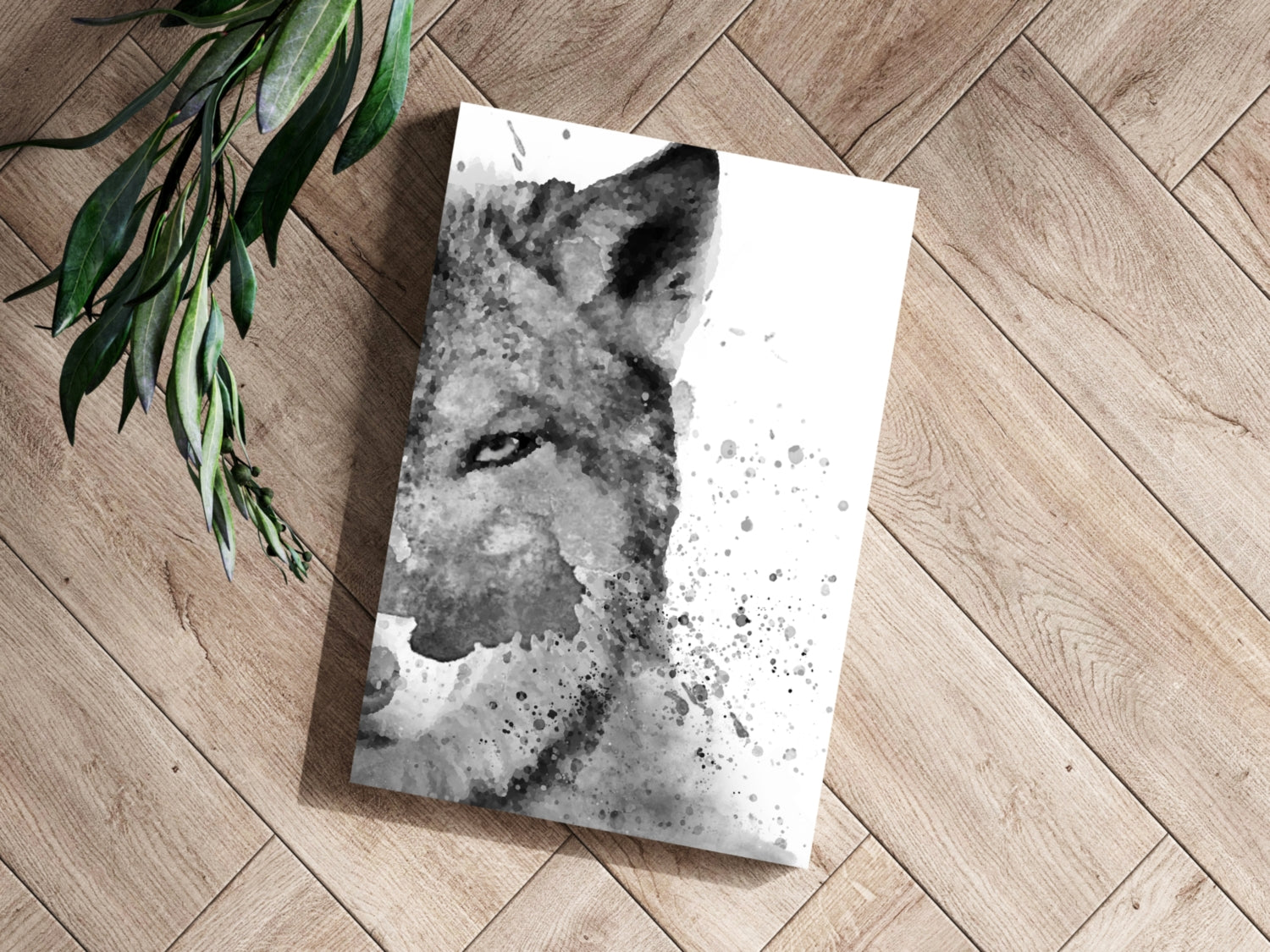 Wolf Aluminum Print.