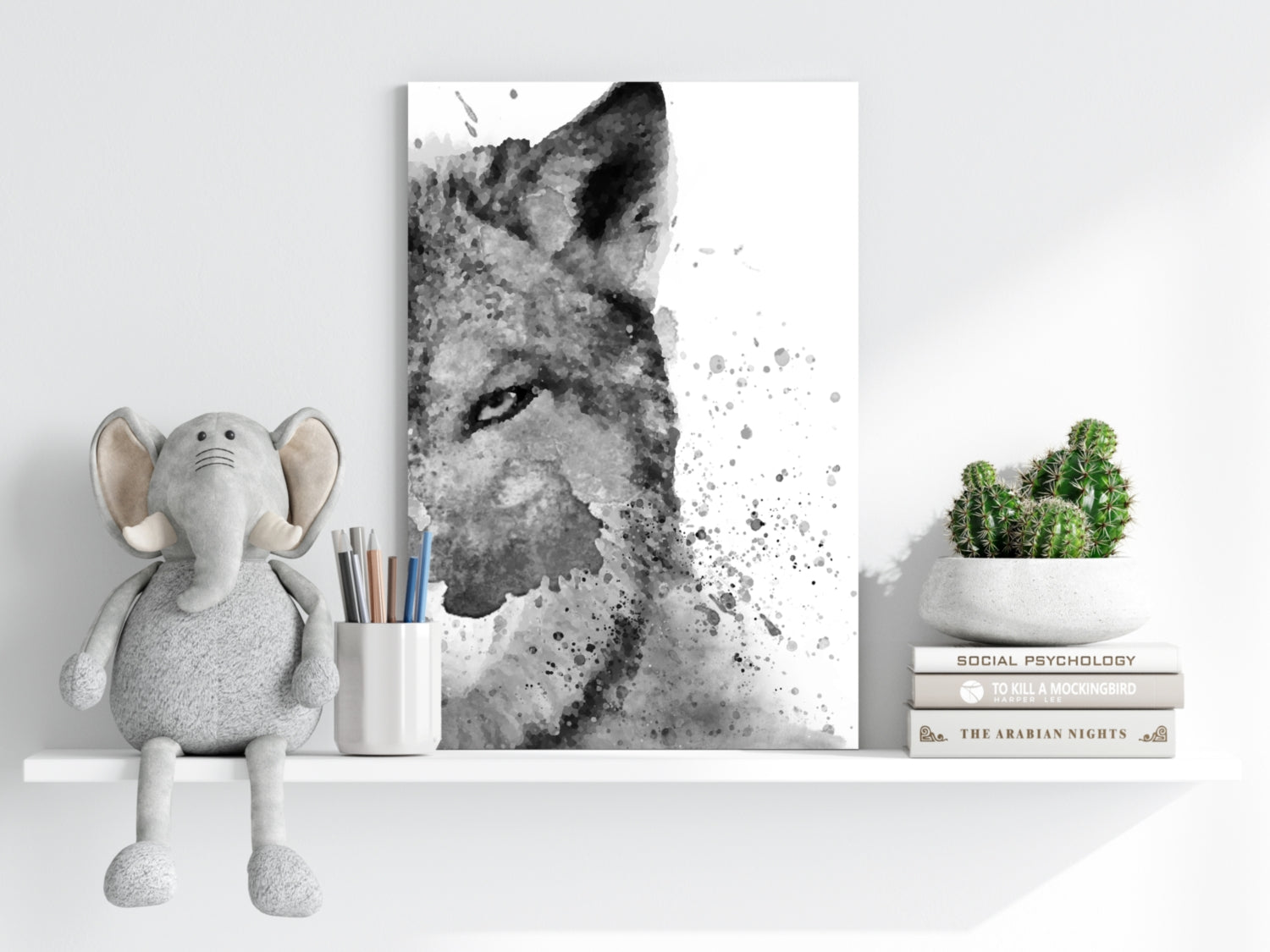 Wolf Aluminum Print.