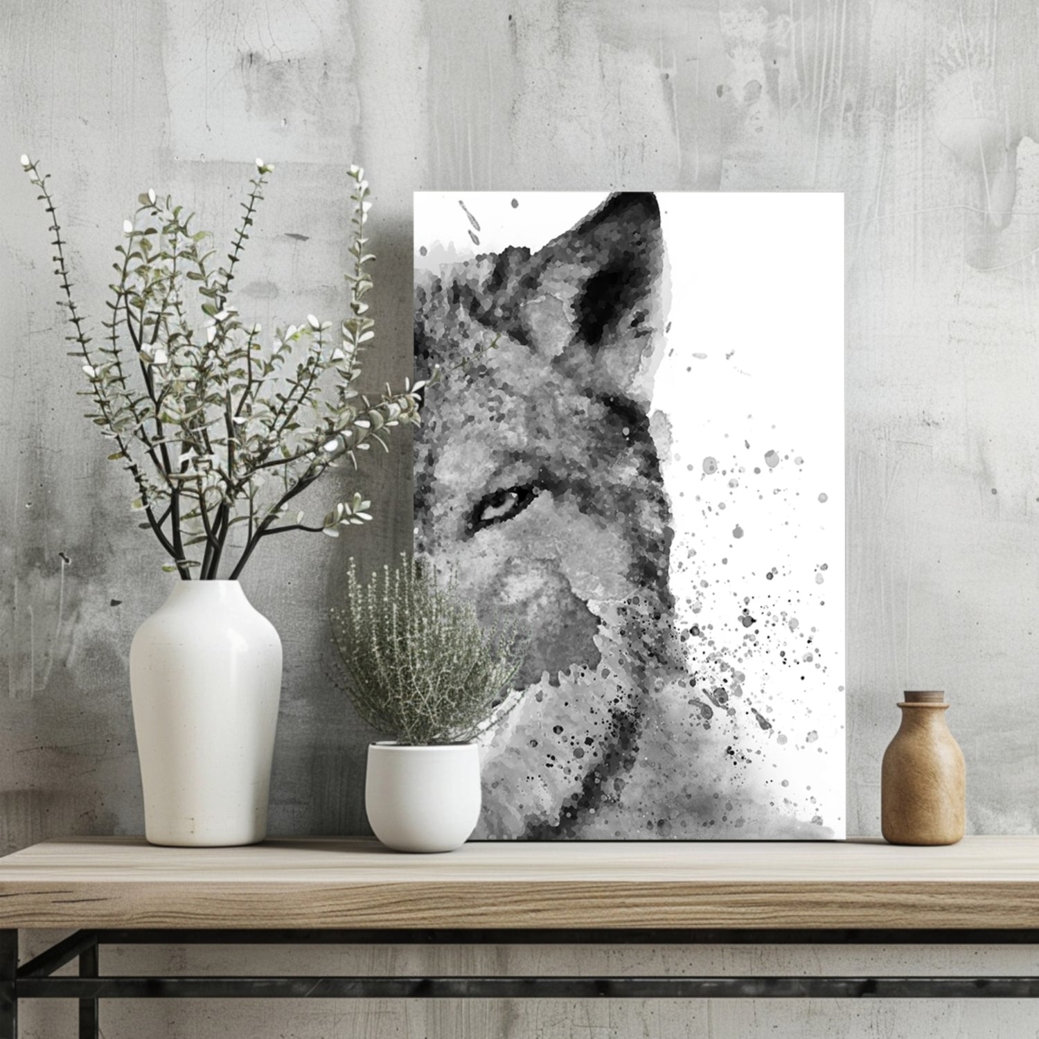 Wolf Aluminum Print.