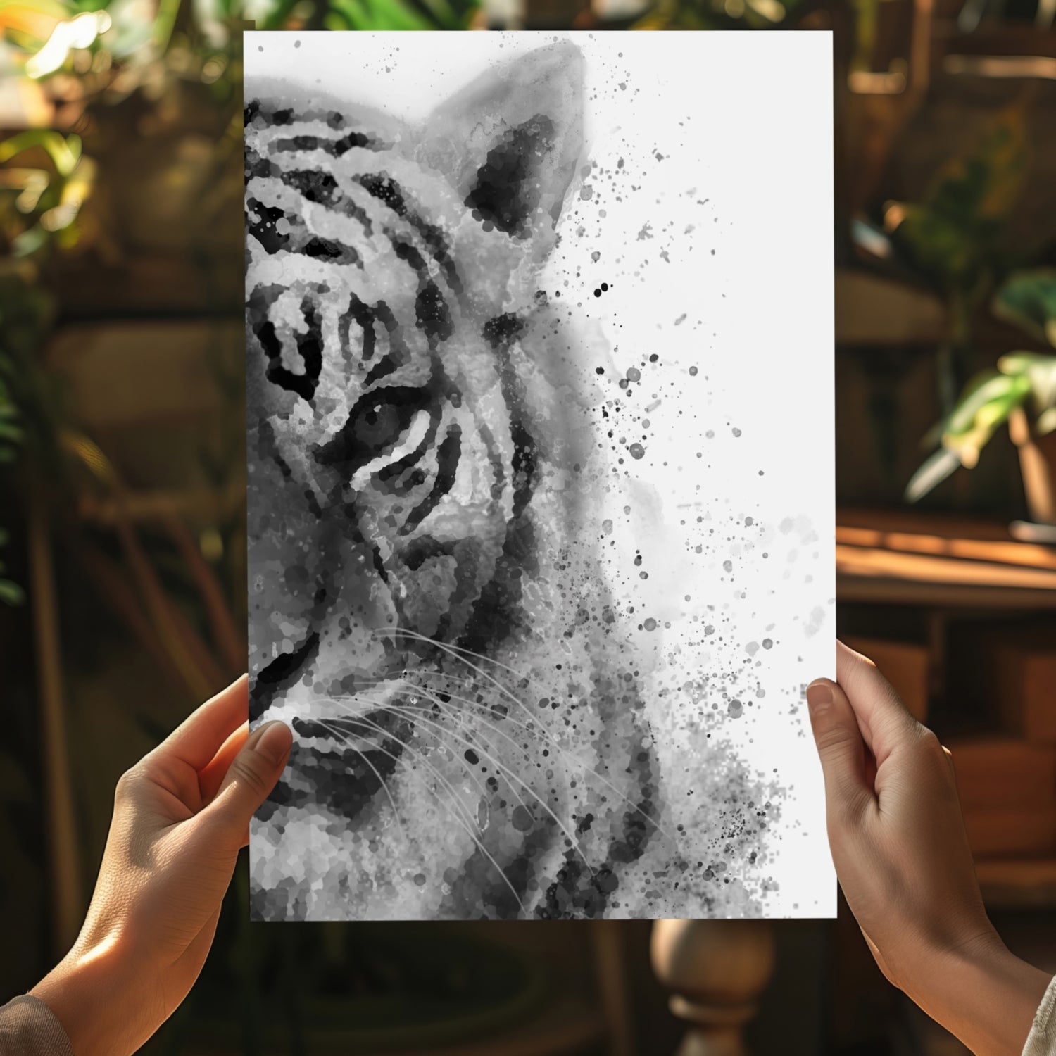 Tiger Aluminum Print.