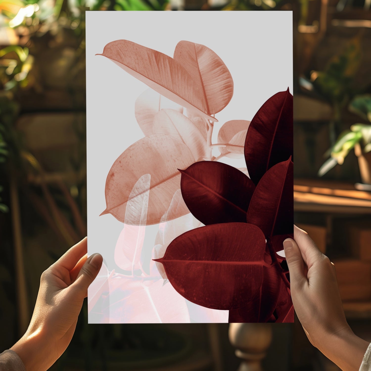 Leaves Aluminum Print.