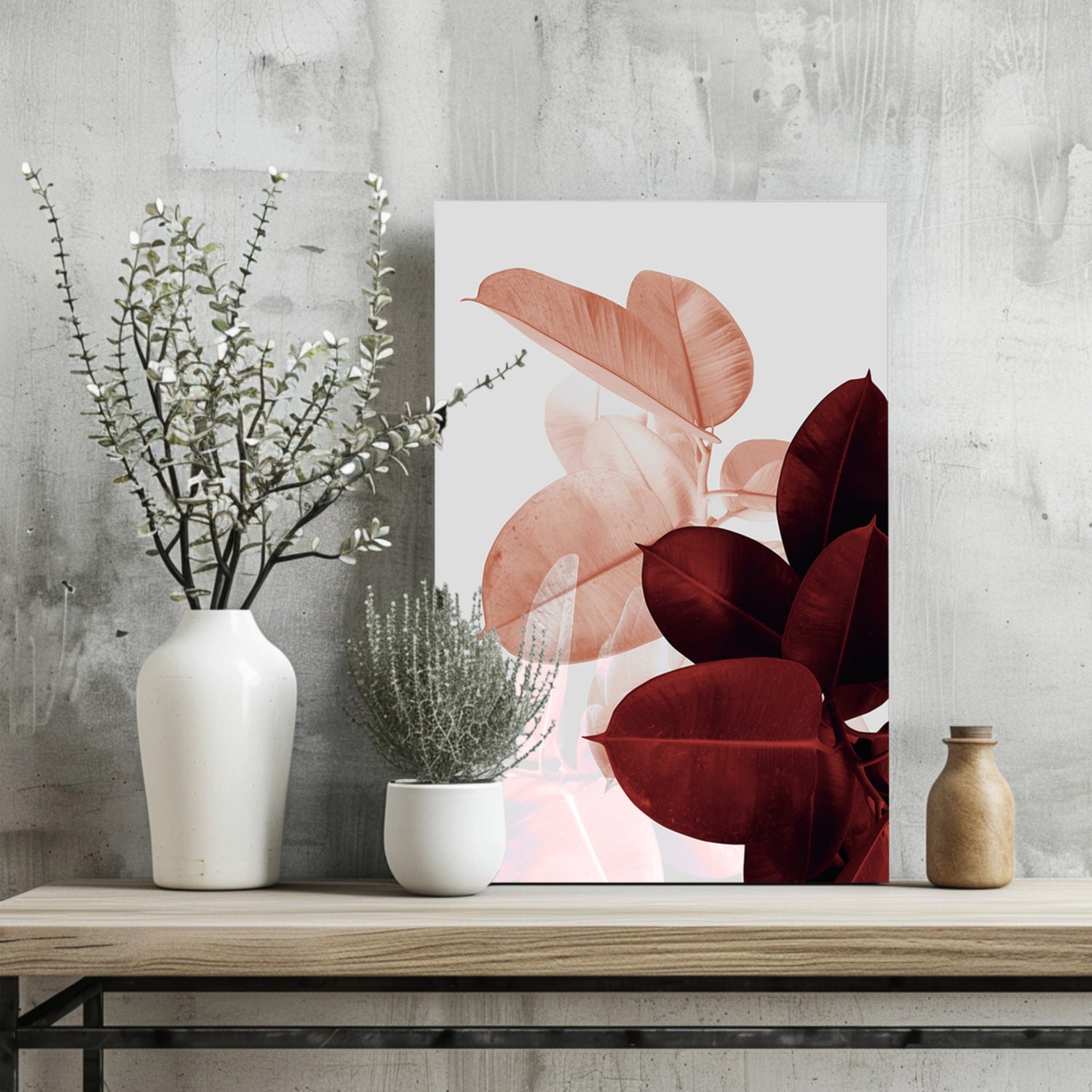 Leaves Aluminum Print.