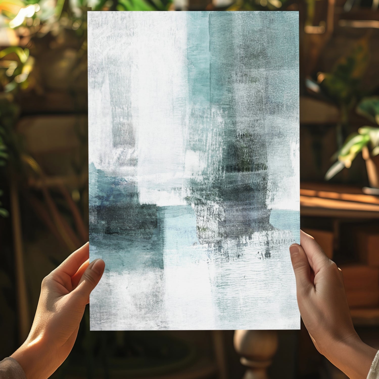 Abstract Aluminum Print.