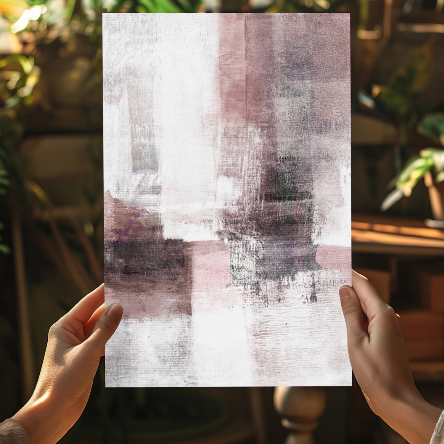 Abstract Aluminum Print.