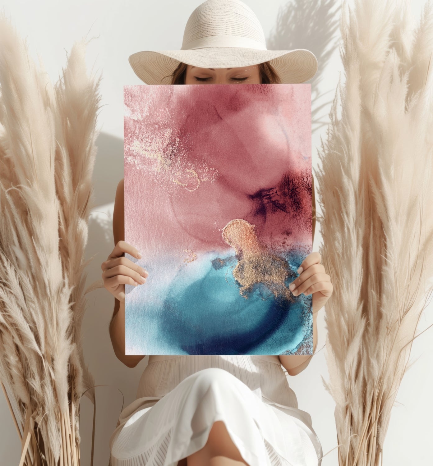 Abstract Aluminum Print.