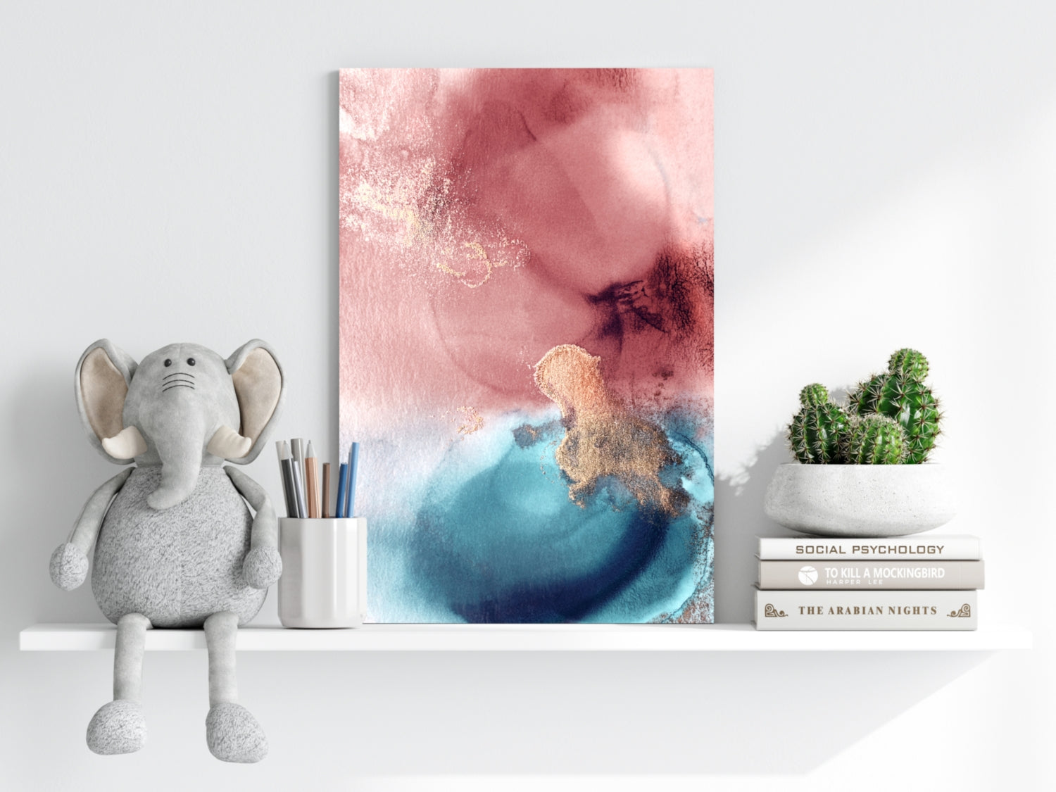 Abstract Aluminum Print.