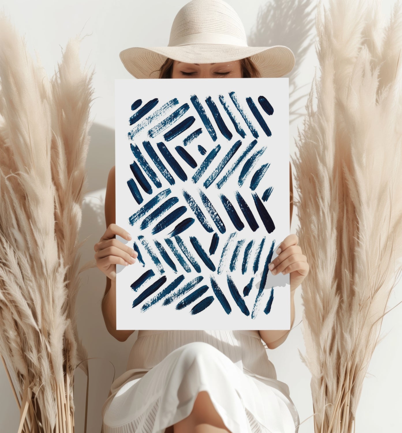 Abstract Lines Aluminum Print.