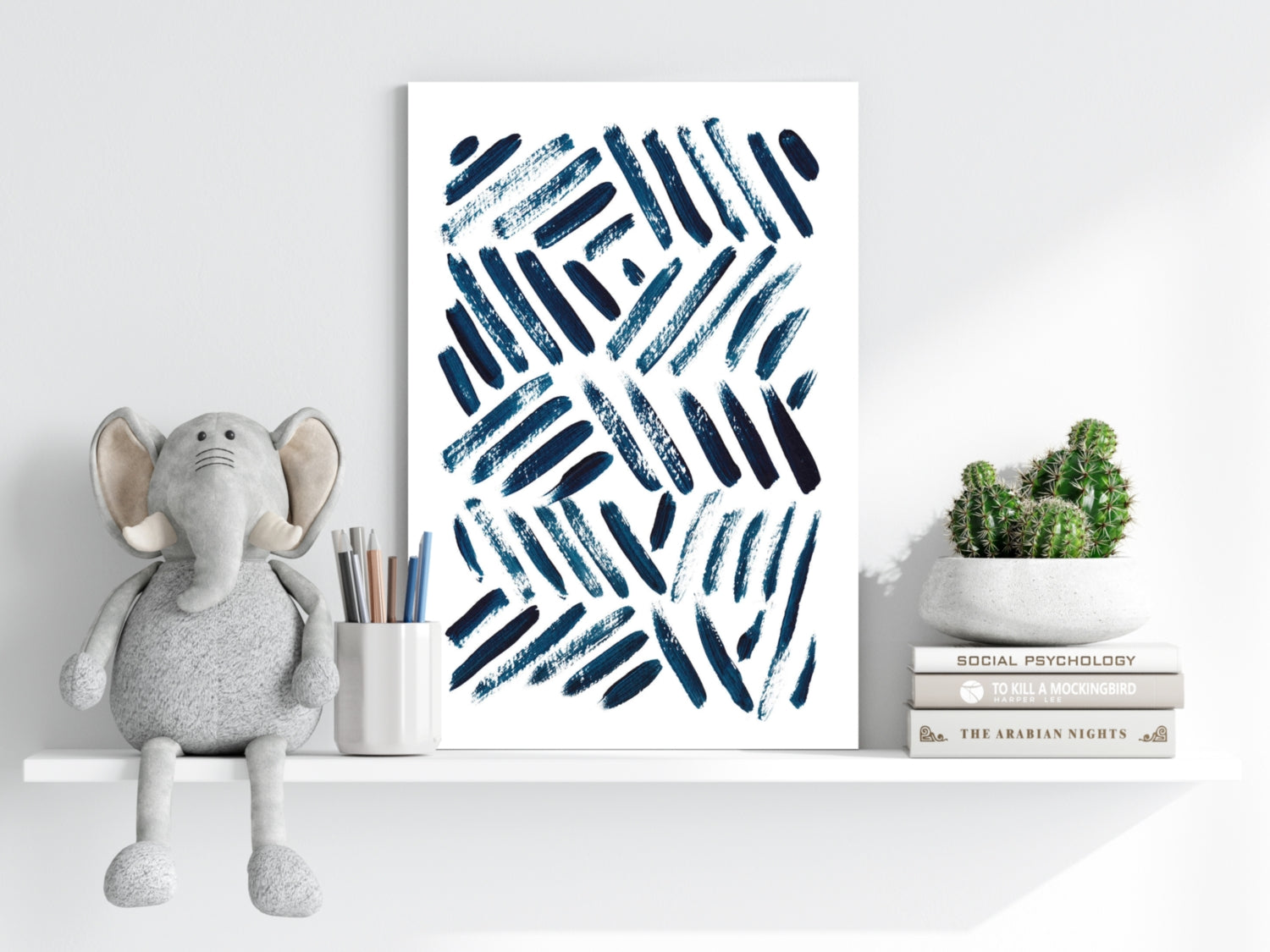 Abstract Lines Aluminum Print.