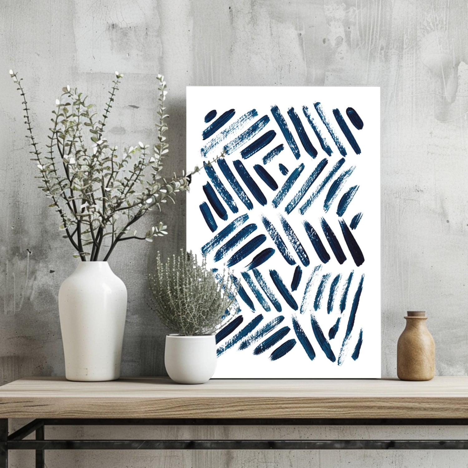 Abstract Lines Aluminum Print.