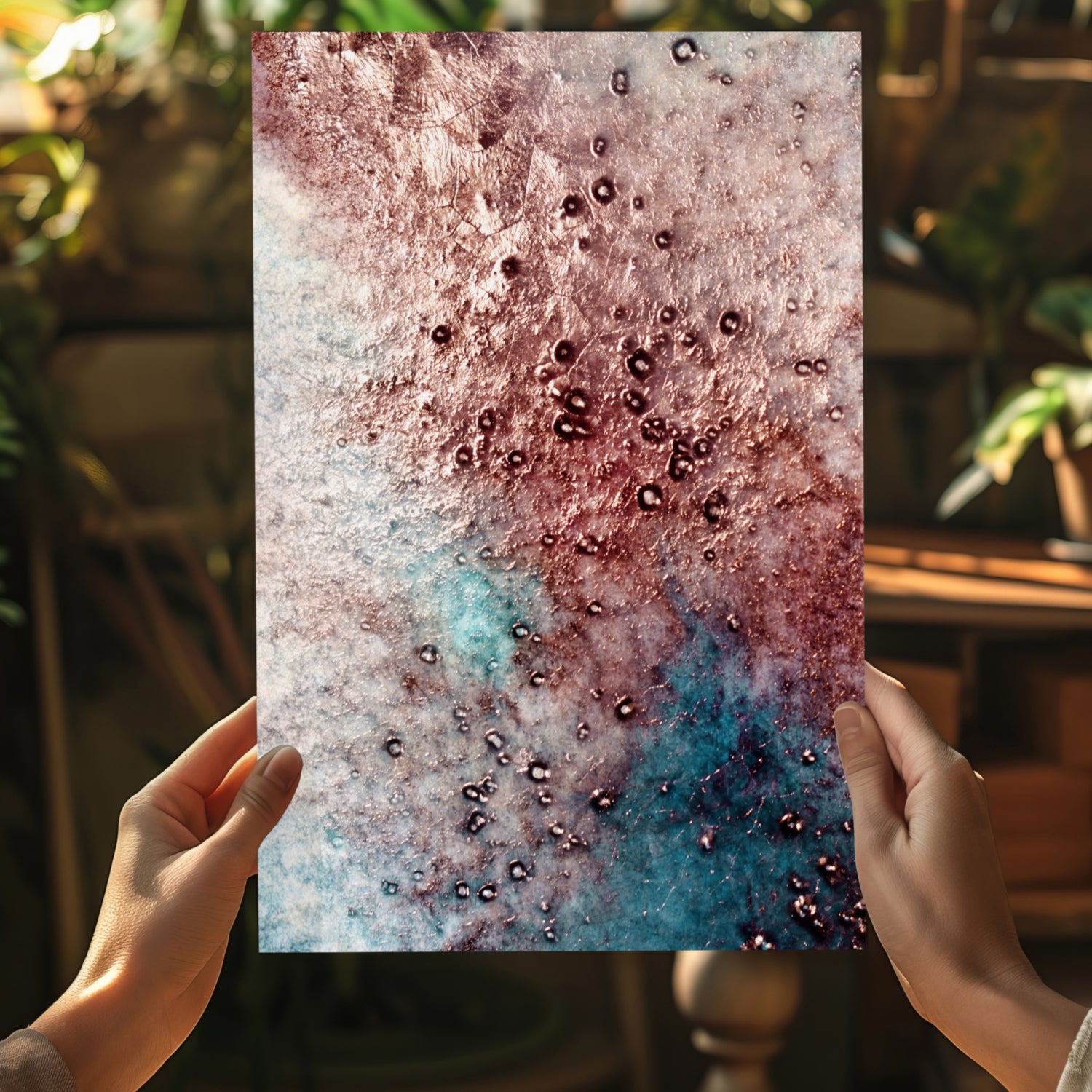 Abstract Aluminum Print.