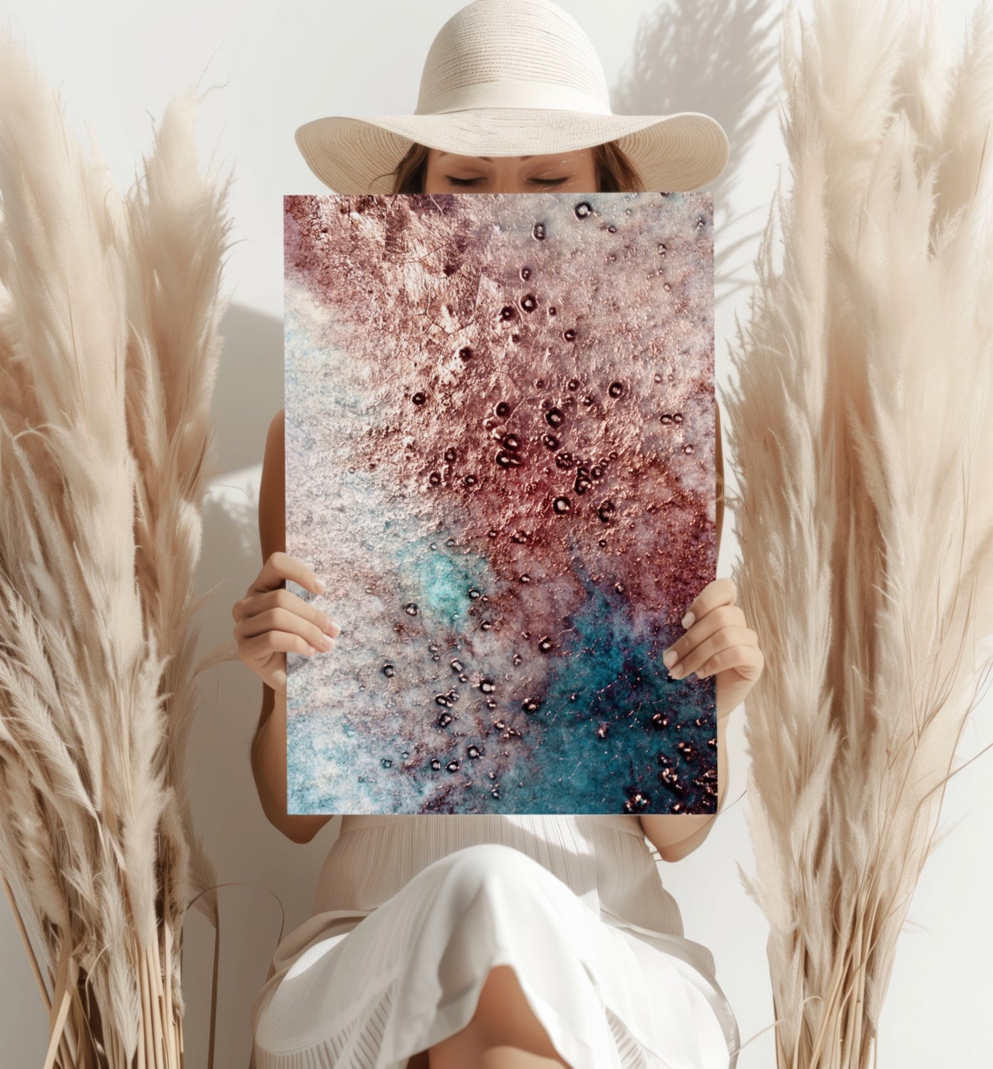 Abstract Aluminum Print.