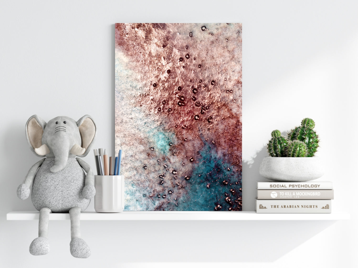 Abstract Aluminum Print.