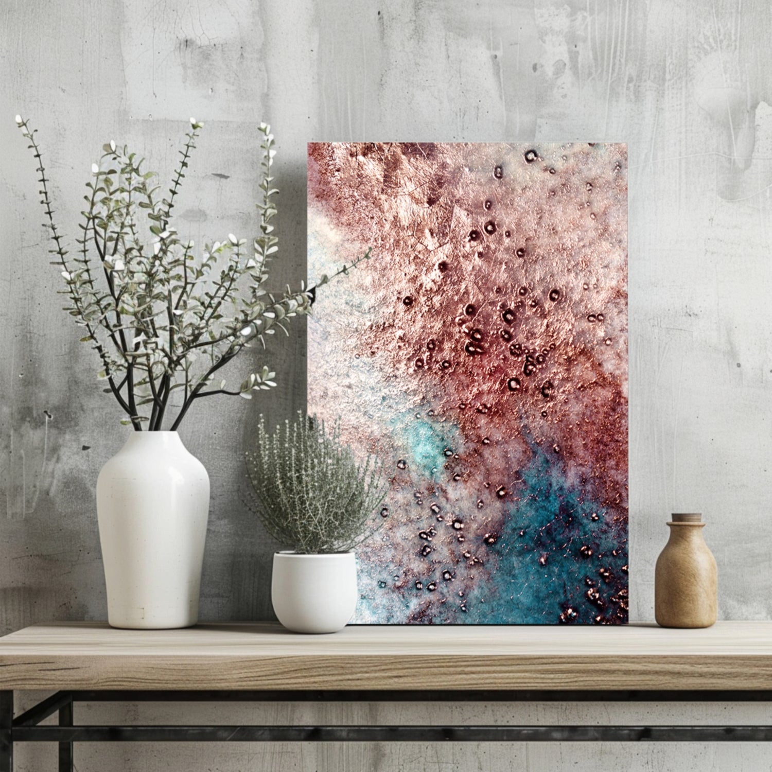 Abstract Aluminum Print.