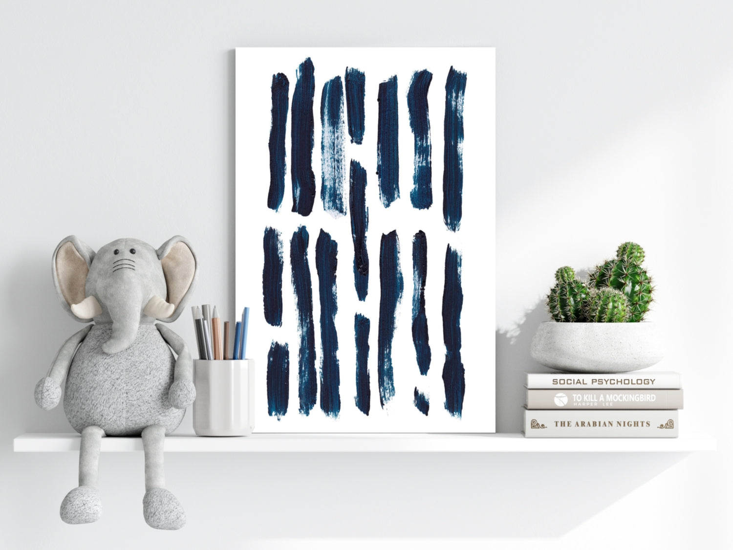 Abstract Lines Aluminum Print.