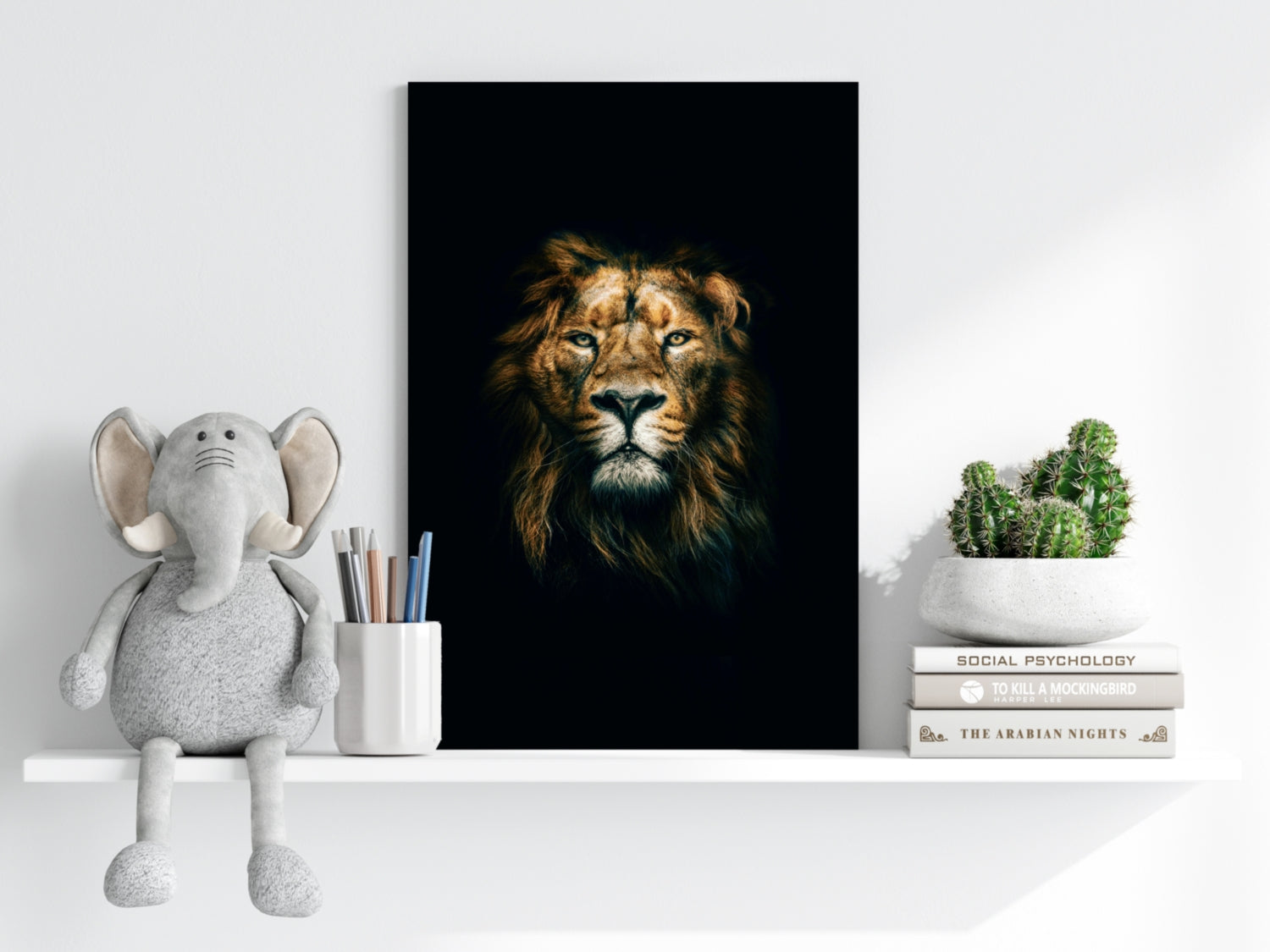 Lion Aluminum Print.