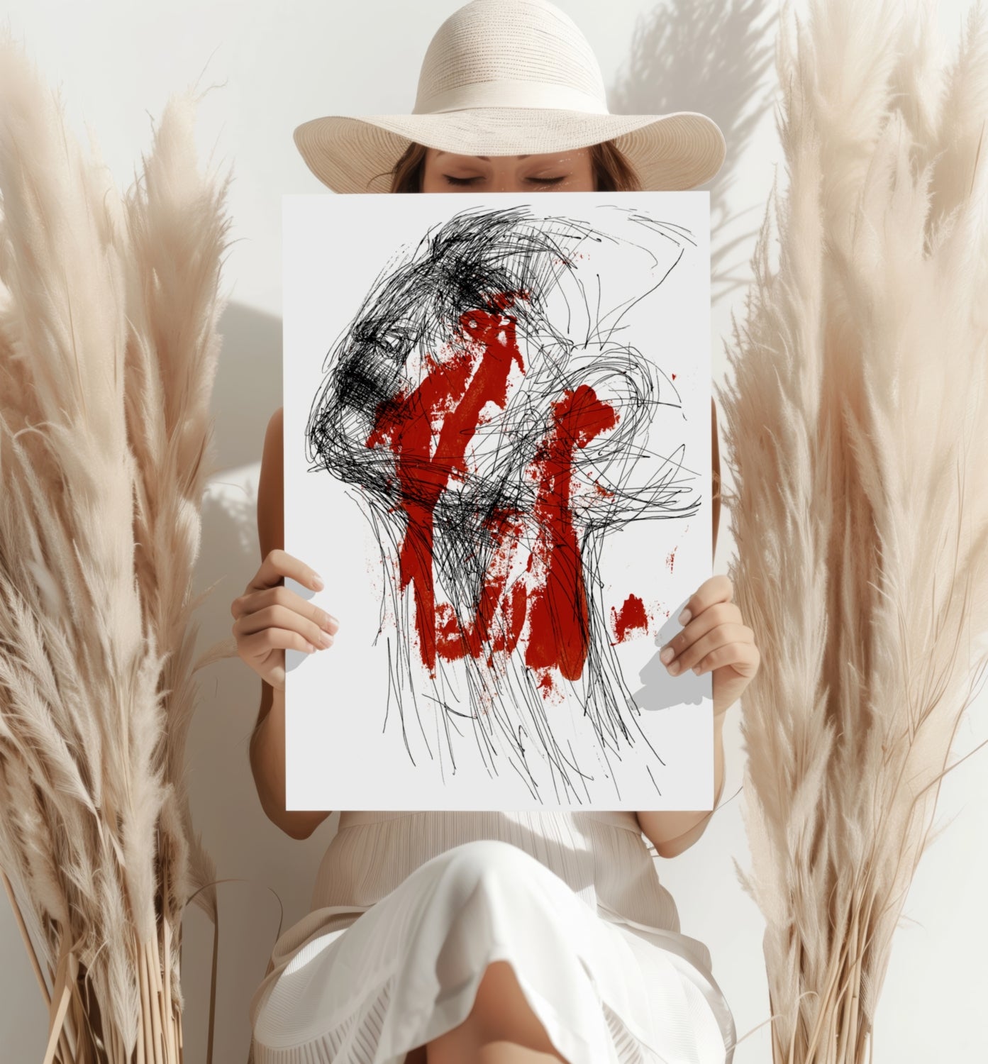 Modern Art Aluminum Print.