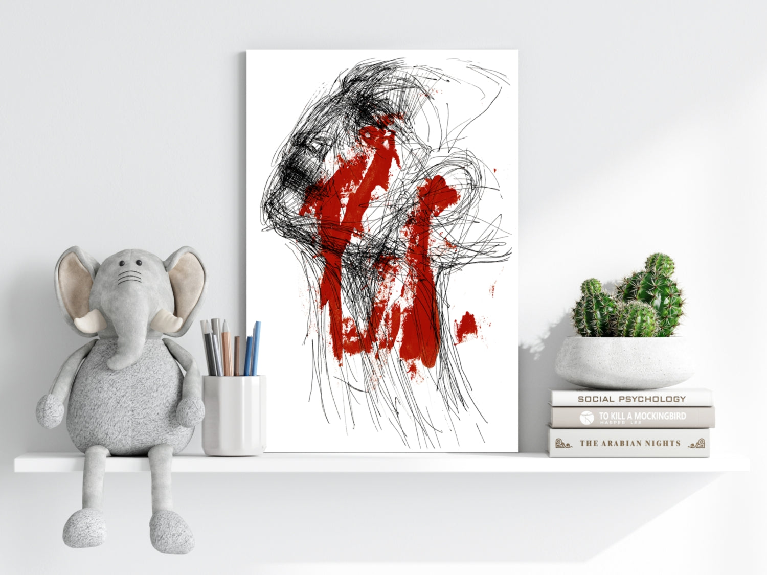 Modern Art Aluminum Print.