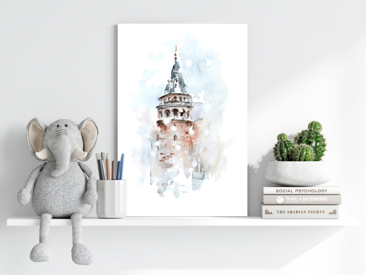 Galata Tower Aluminum Print.