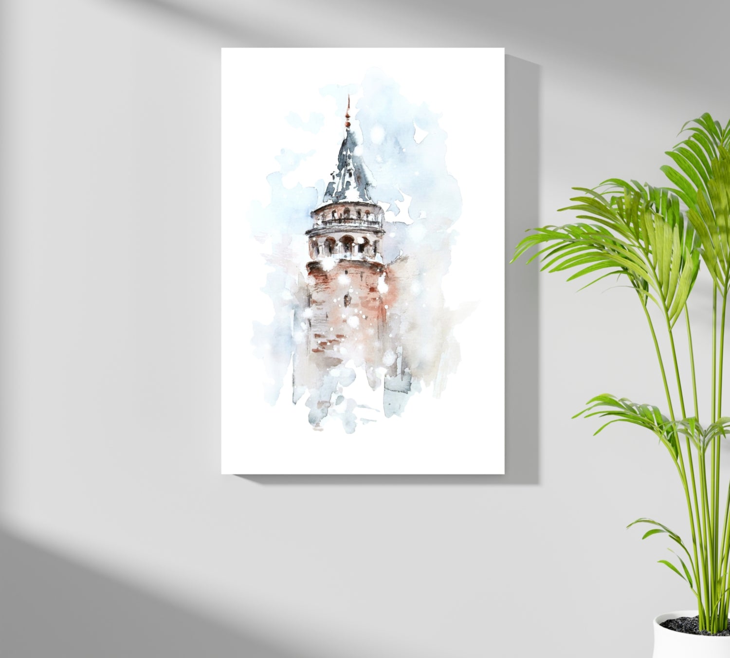 Galata Tower Aluminum Print.