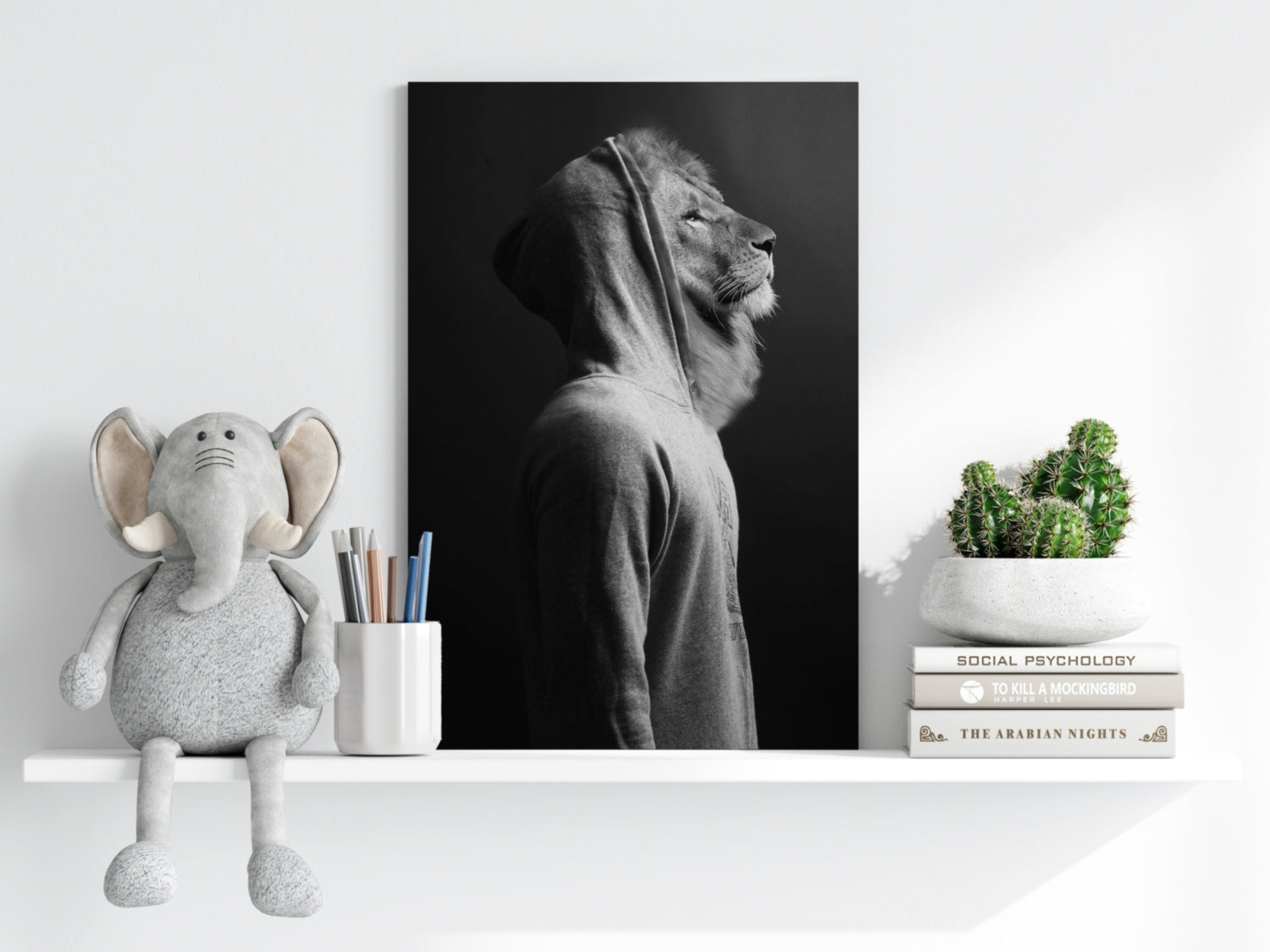 Lion Aluminum Print.