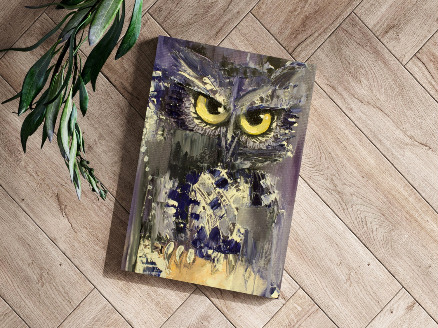 Owl Aluminum Print.