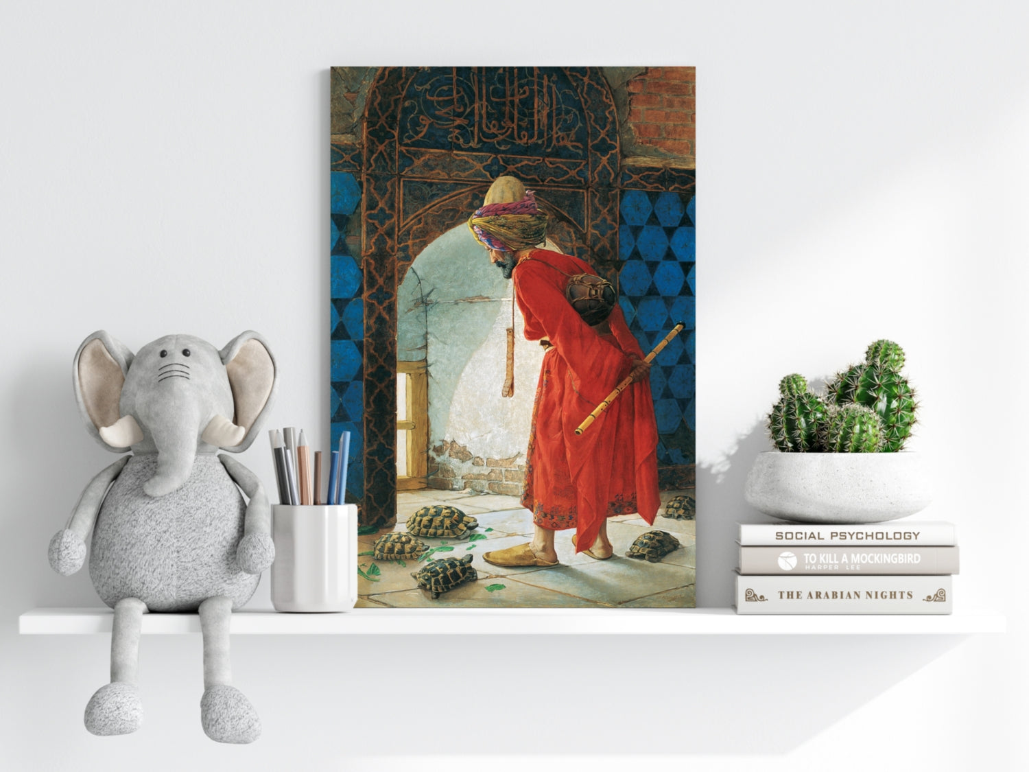 The Tortois Trainer Aluminum Print.