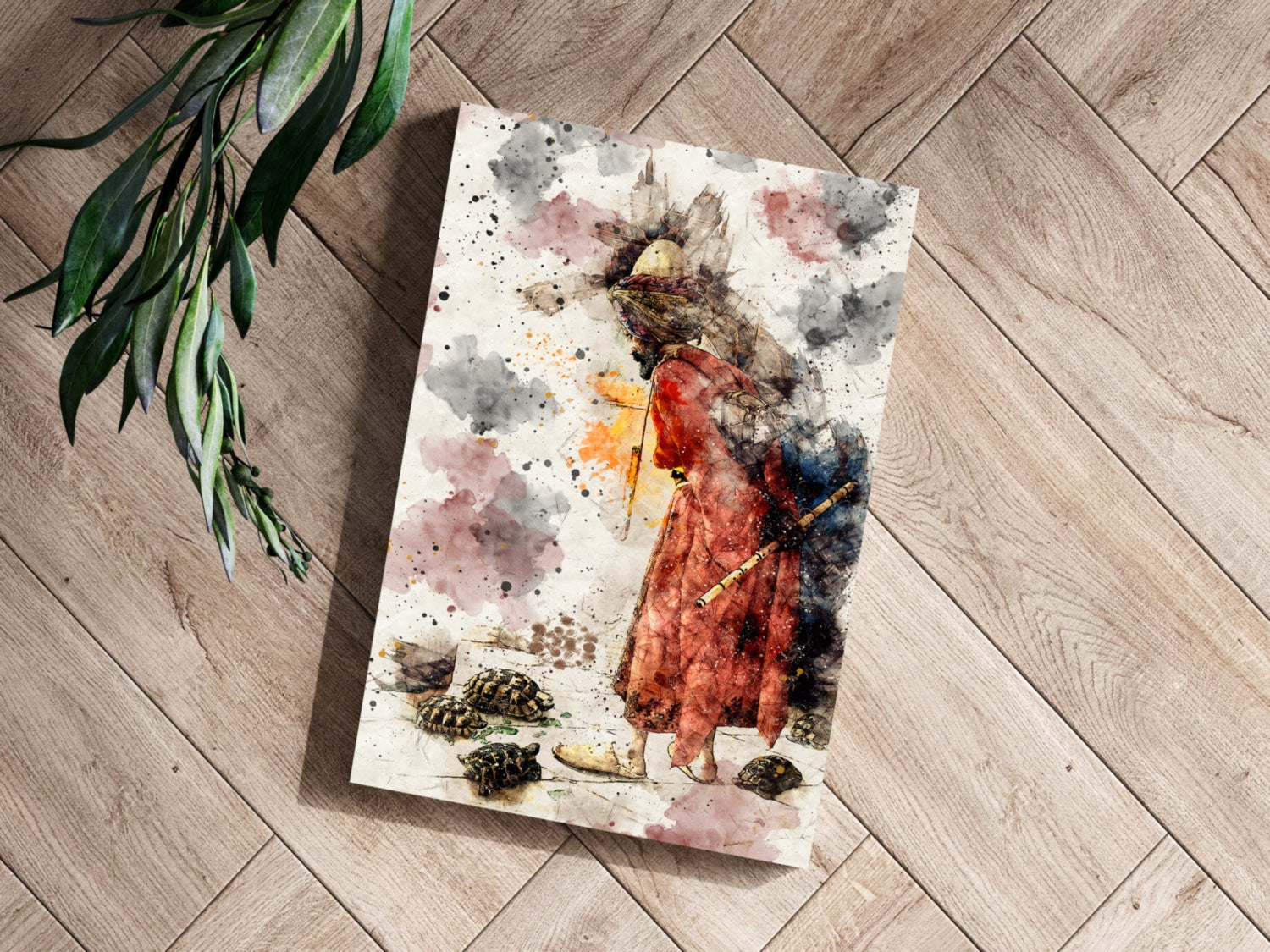 The Tortois Trainer Aluminum Print.