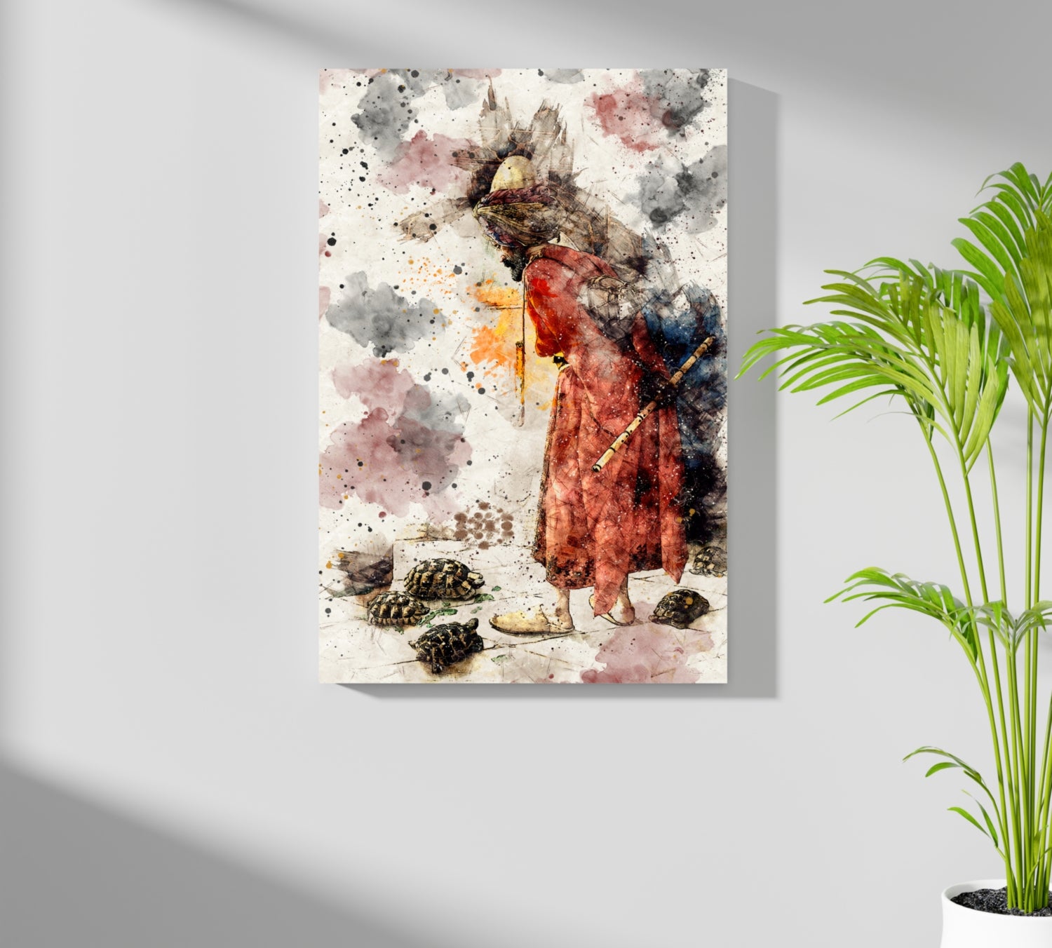 The Tortois Trainer Aluminum Print.