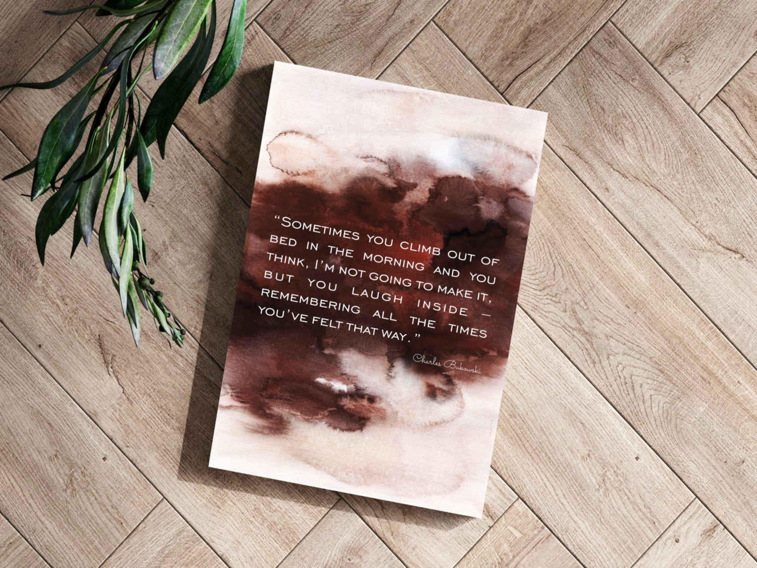 Bukowski Aluminum Print.