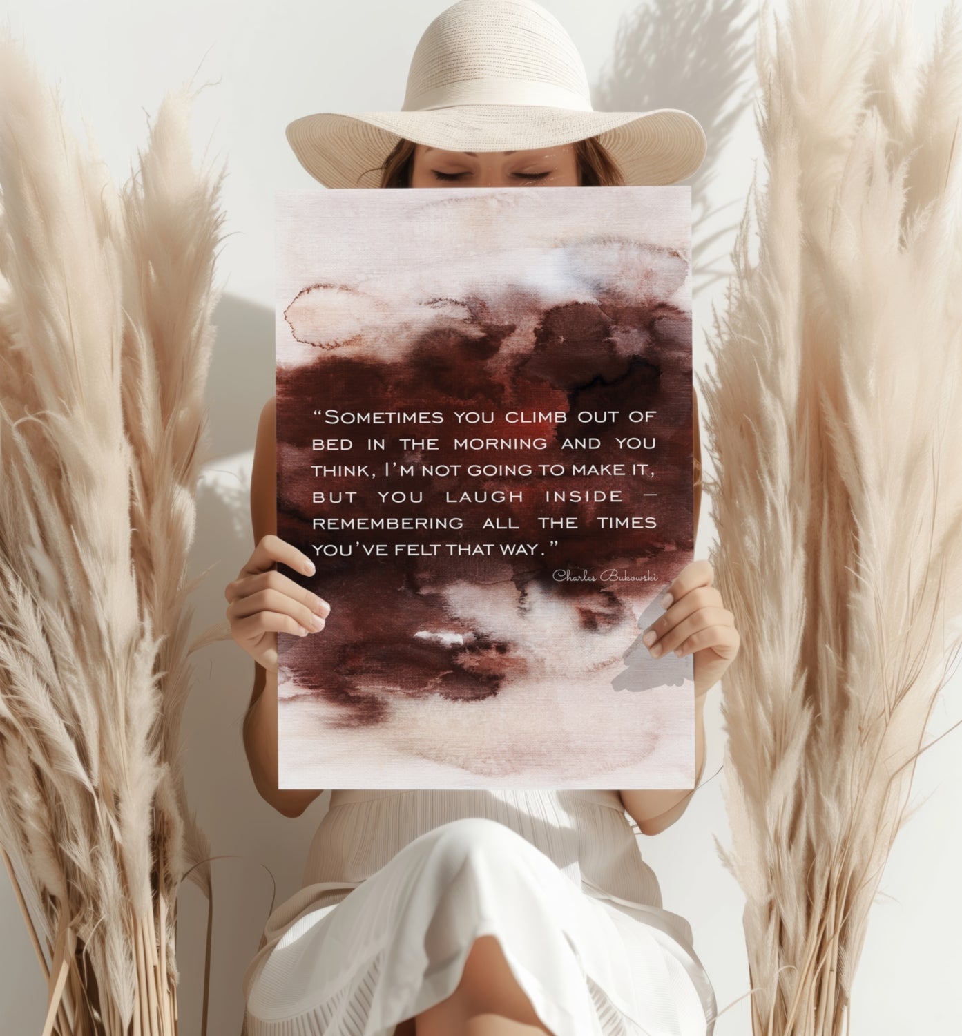 Bukowski Aluminum Print.