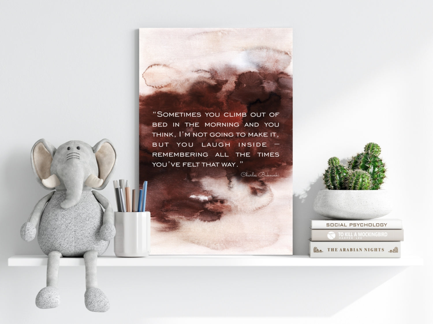 Bukowski Aluminum Print.