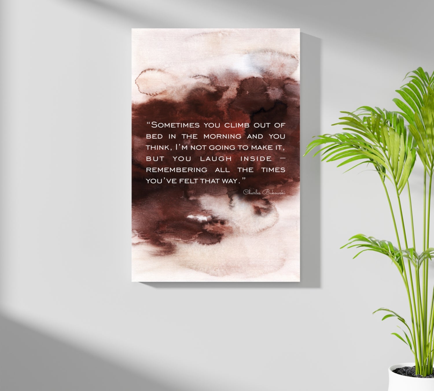 Bukowski Aluminum Print.