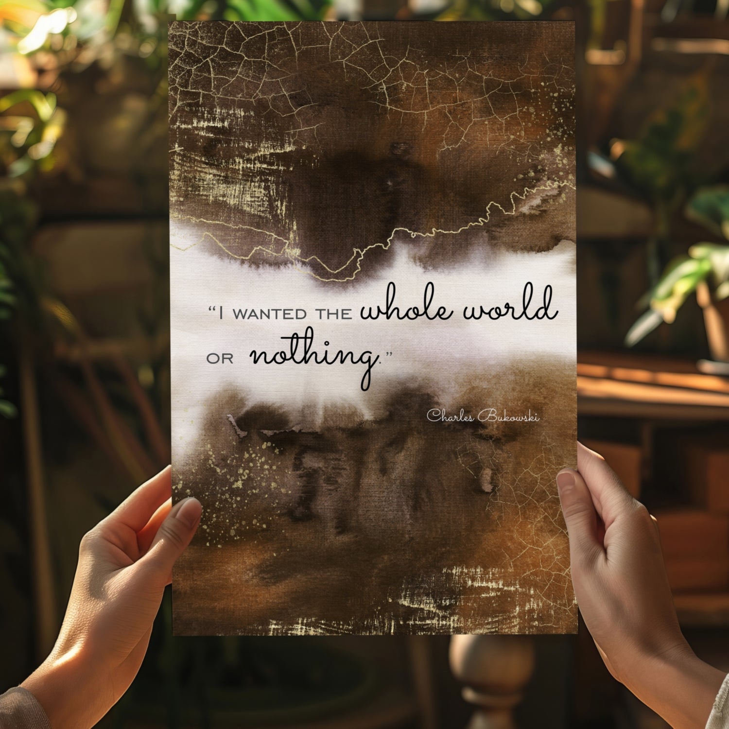 Bukowski Aluminum Print.