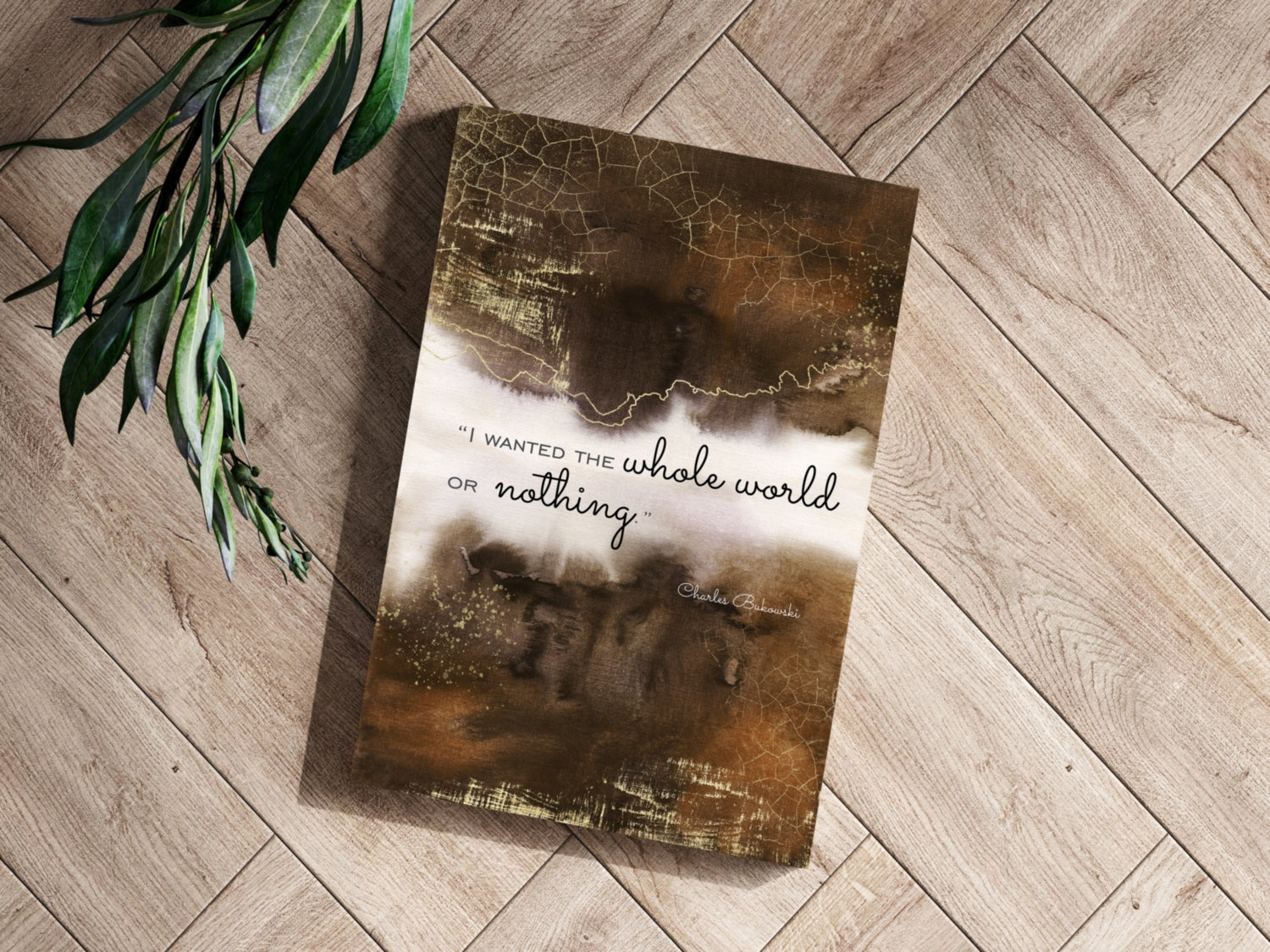 Bukowski Aluminum Print.