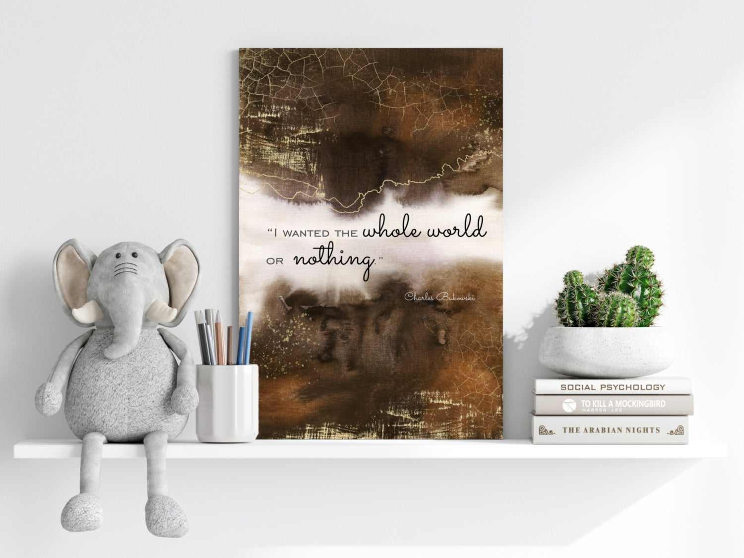 Bukowski Aluminum Print.