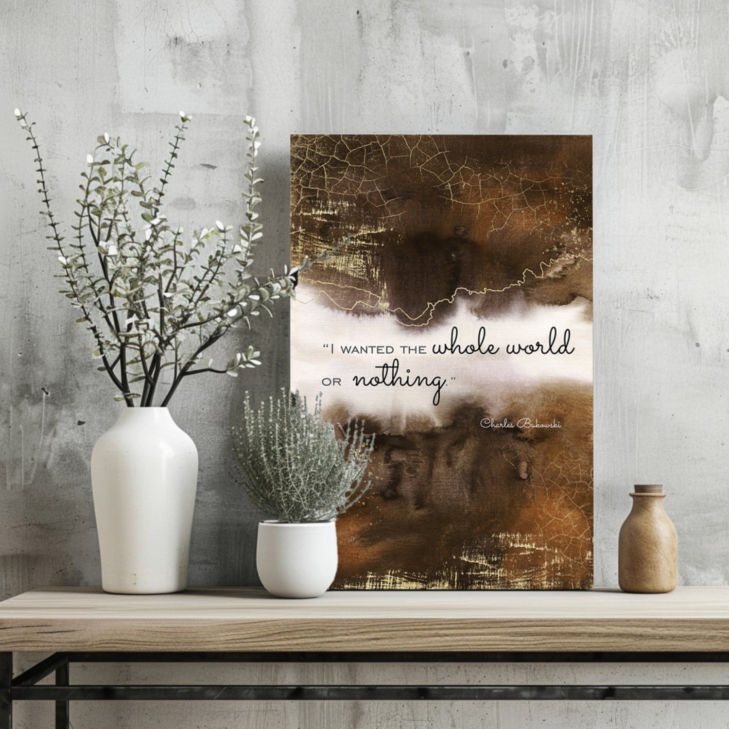 Bukowski Aluminum Print.