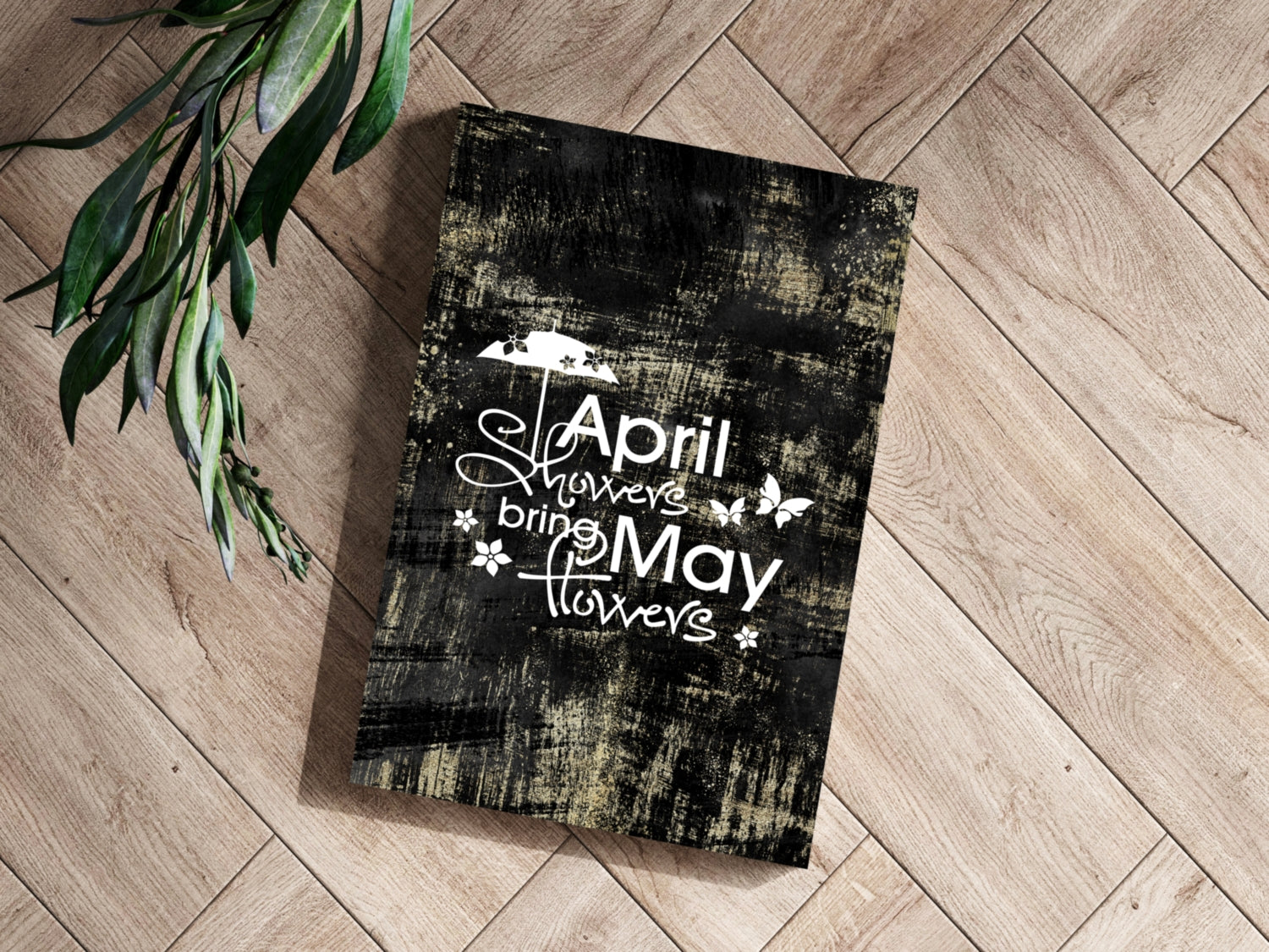 April Showers Aluminum Print.