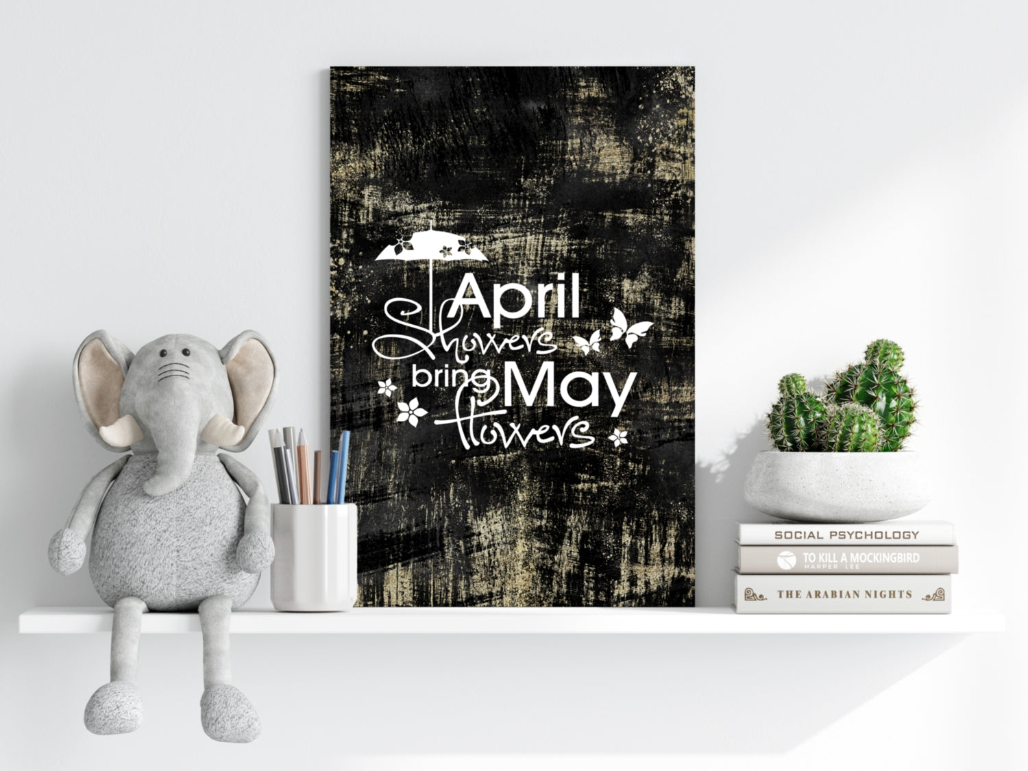 April Showers Aluminum Print.