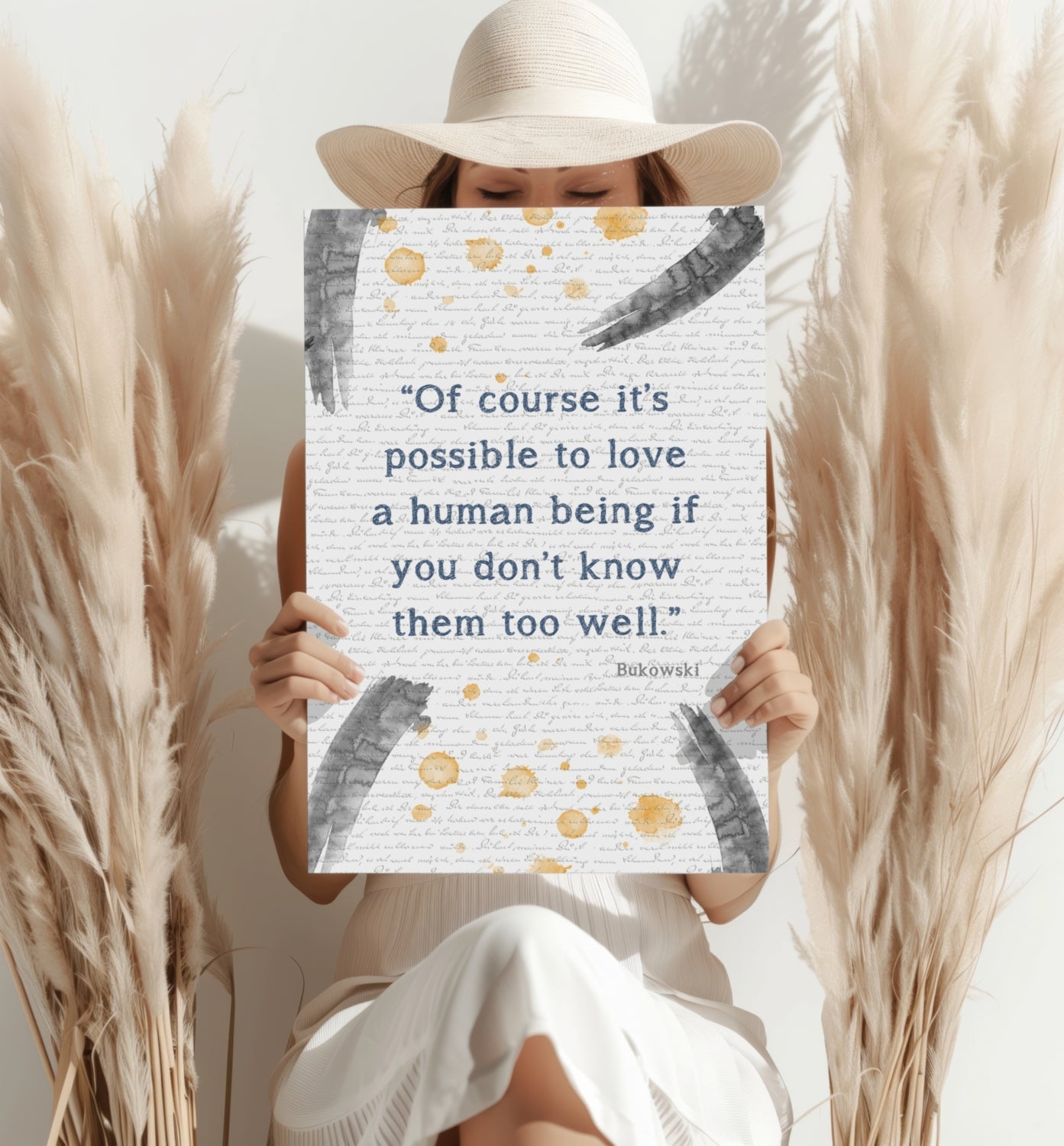 Bukowski Aluminum Print.