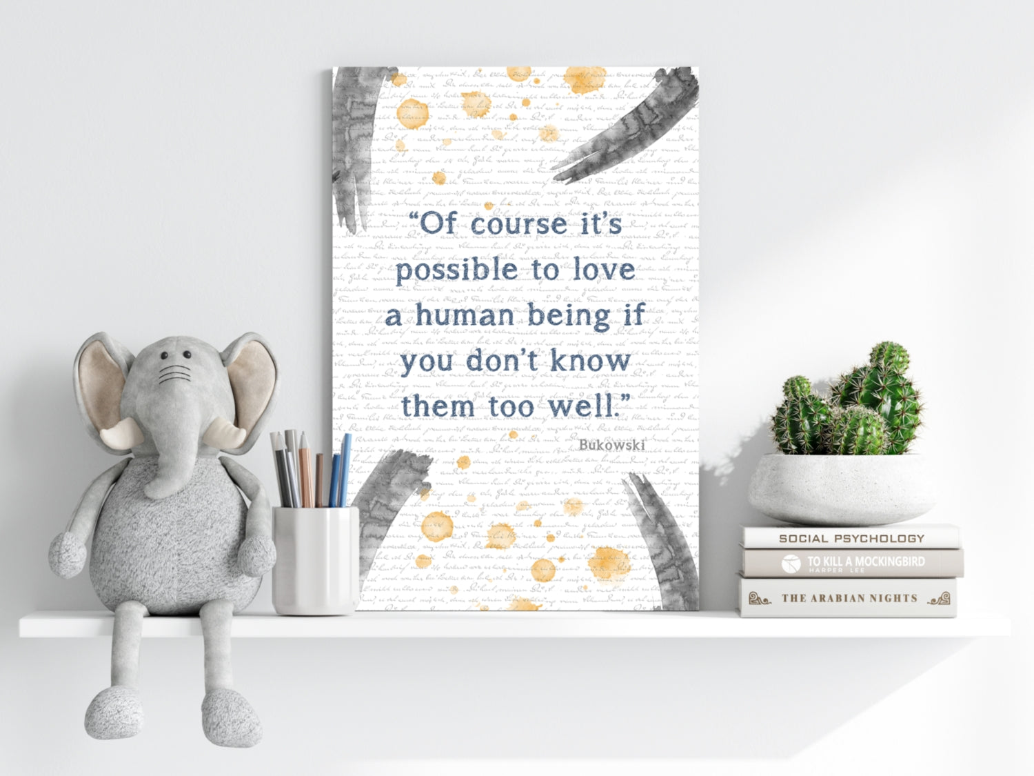 Bukowski Aluminum Print.