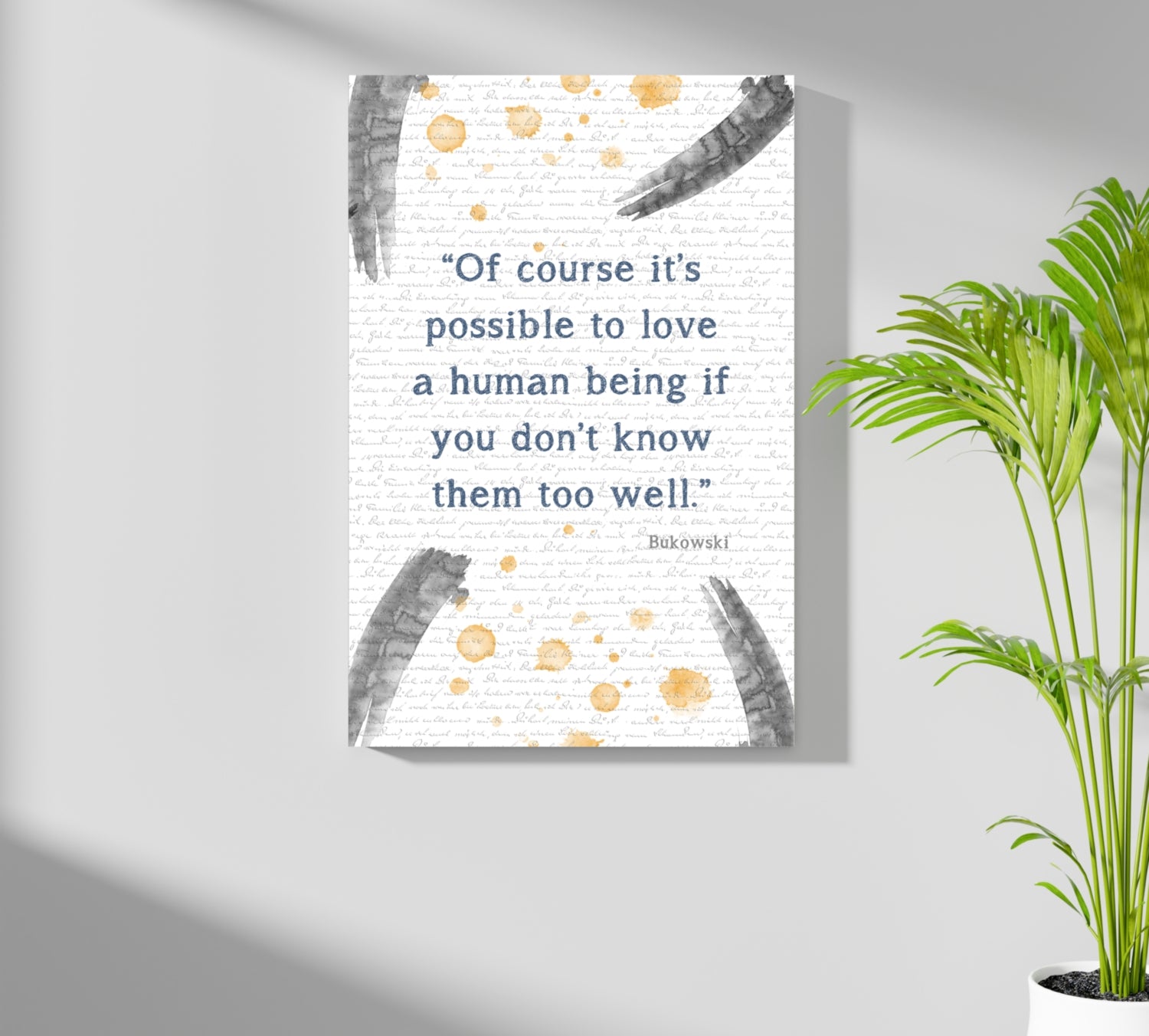 Bukowski Aluminum Print.